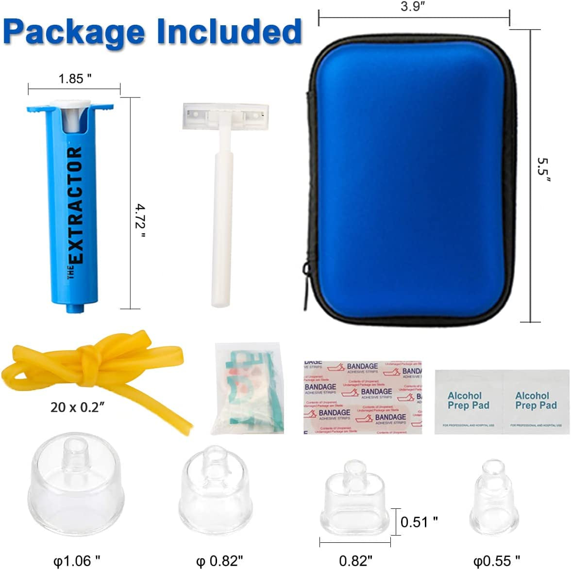 Snake Bite & Bee Sting Kit: Emergency First Aid Venom Extractor with Suction Pump and Bonus CPR Face Shield for Hiking, Backpacking, and Camping