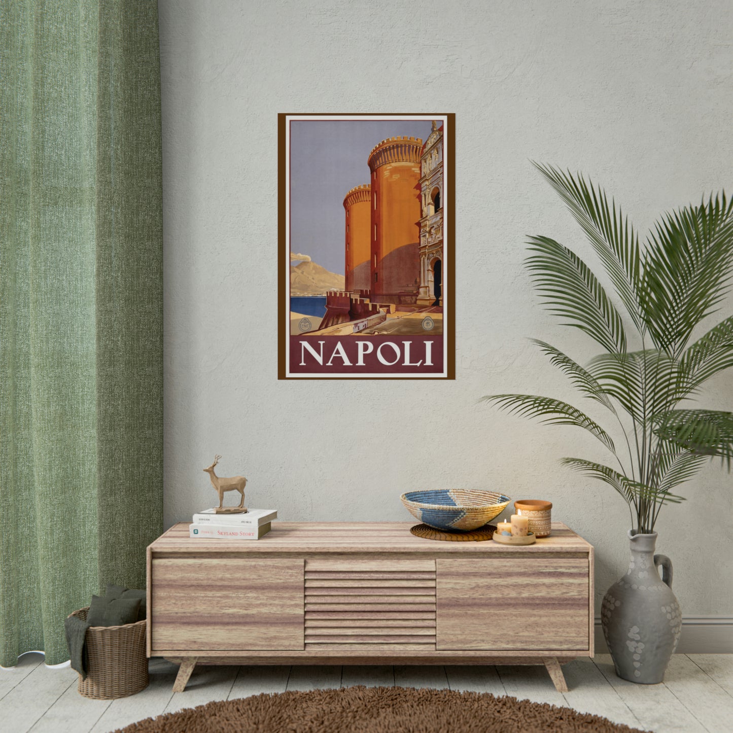 Vintage Travel Poster - Napoli - Rolled Poster