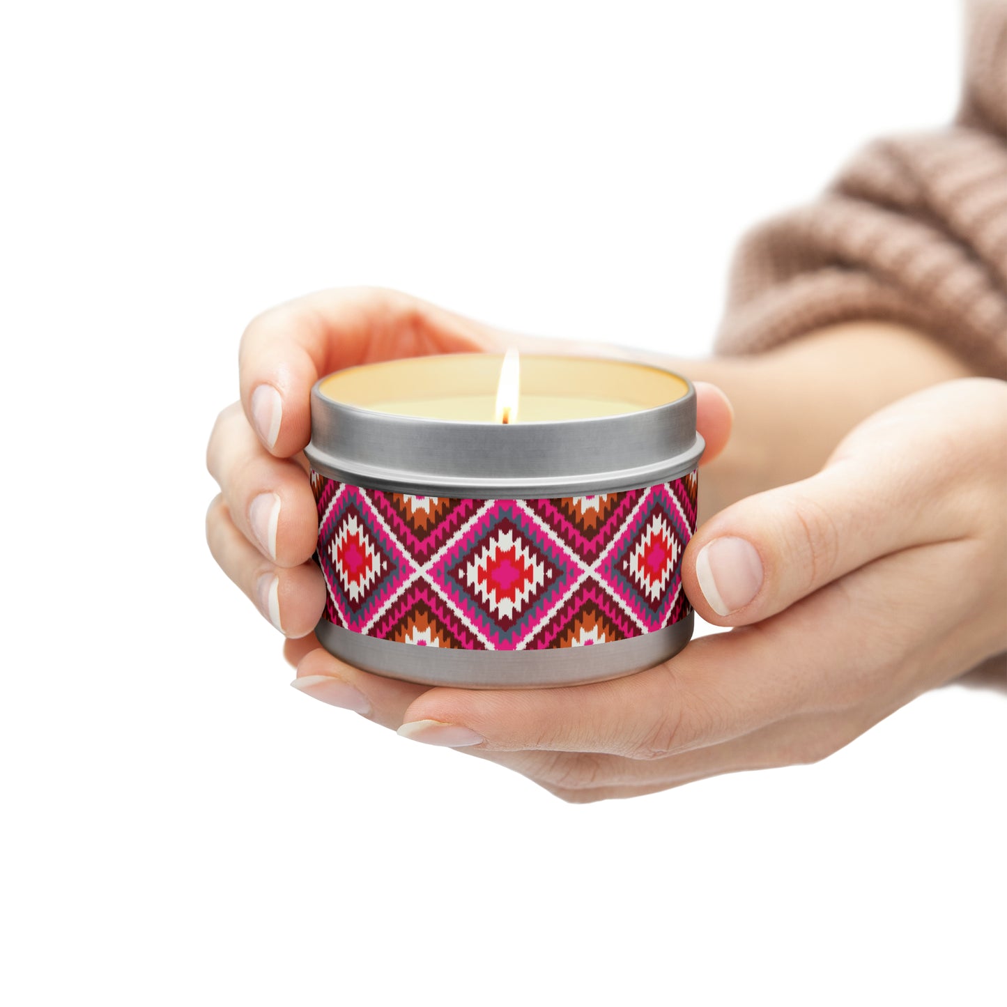 Navajo Pattern- Scented Tin Candles