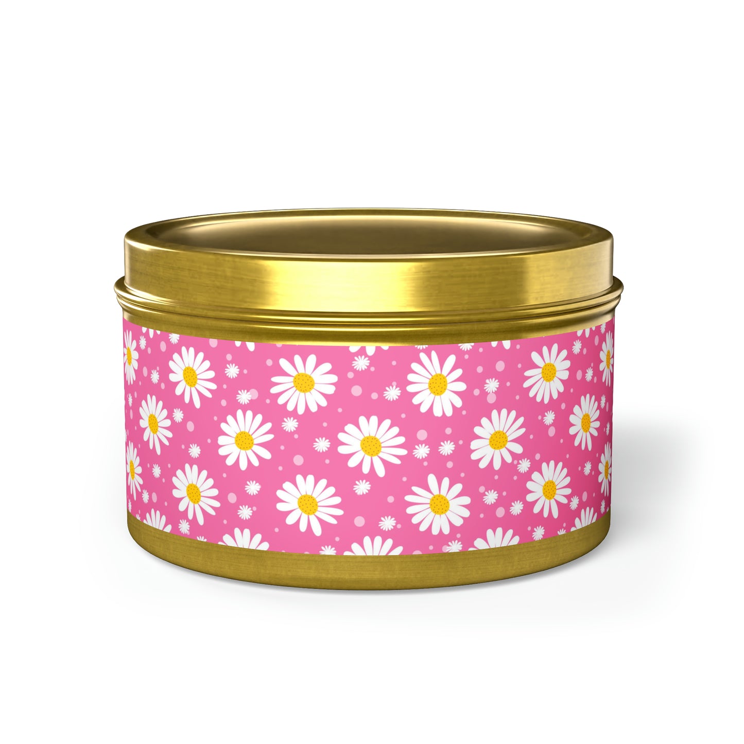 Daisies Pink - Scented Tin Candles