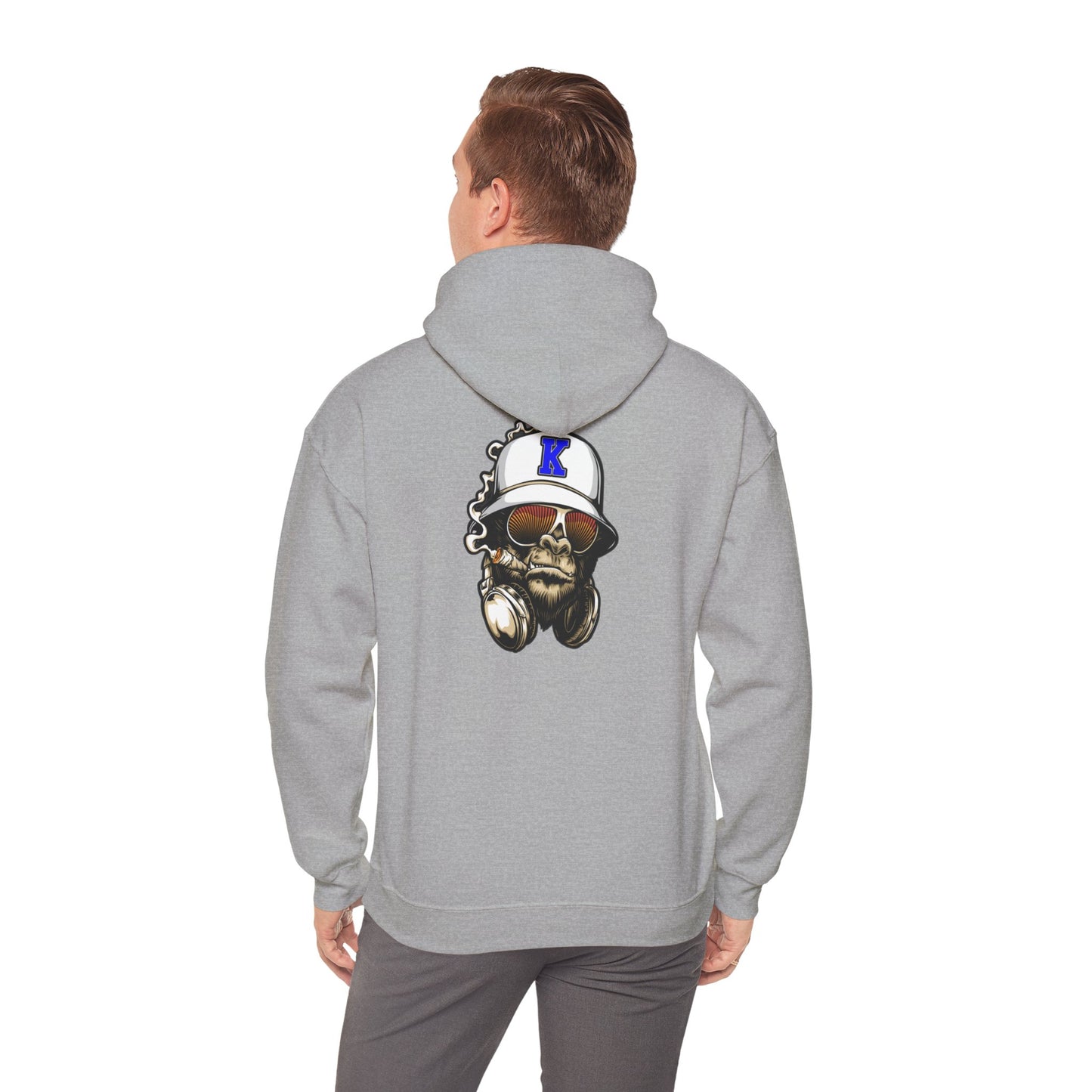 Gorilla Smoking (K) - Heavy Blend™ Hooded Sweatshirt