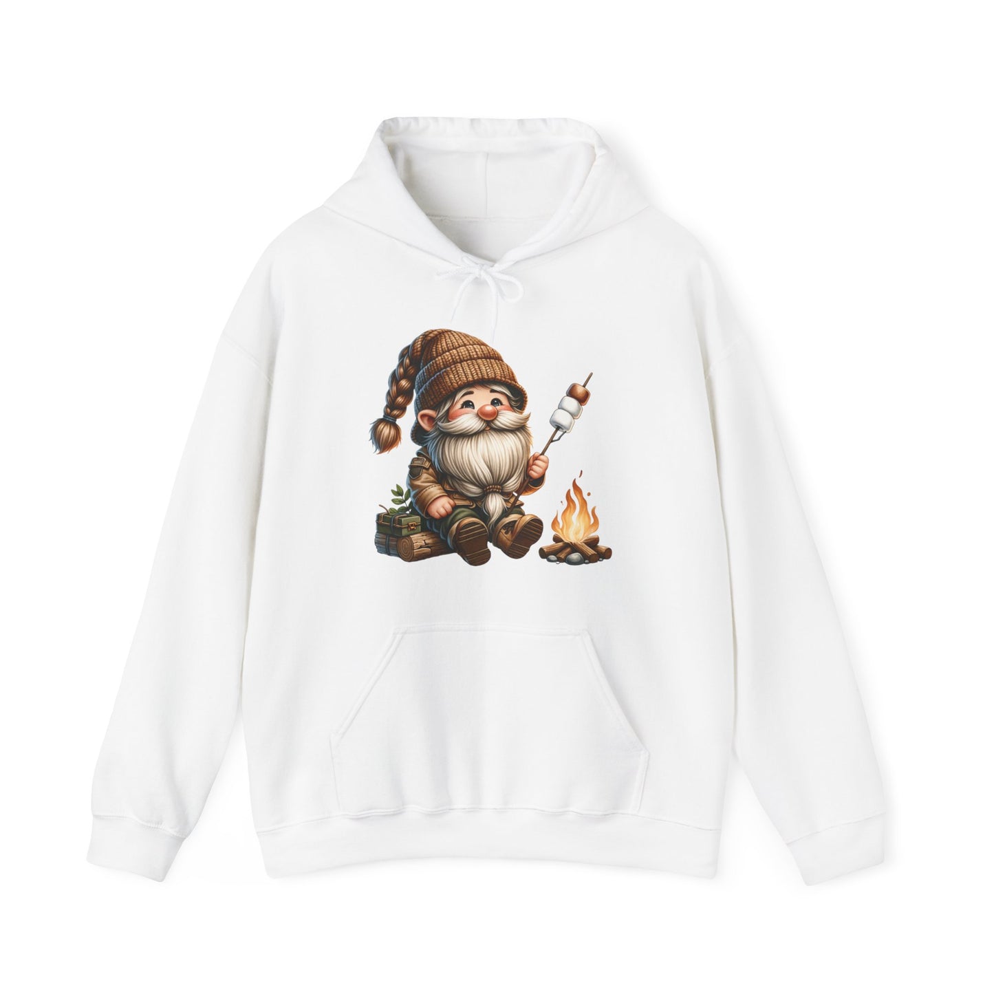 Gnome Roasting Marshmellows - Heavy Blend™ Hooded Sweatshirt