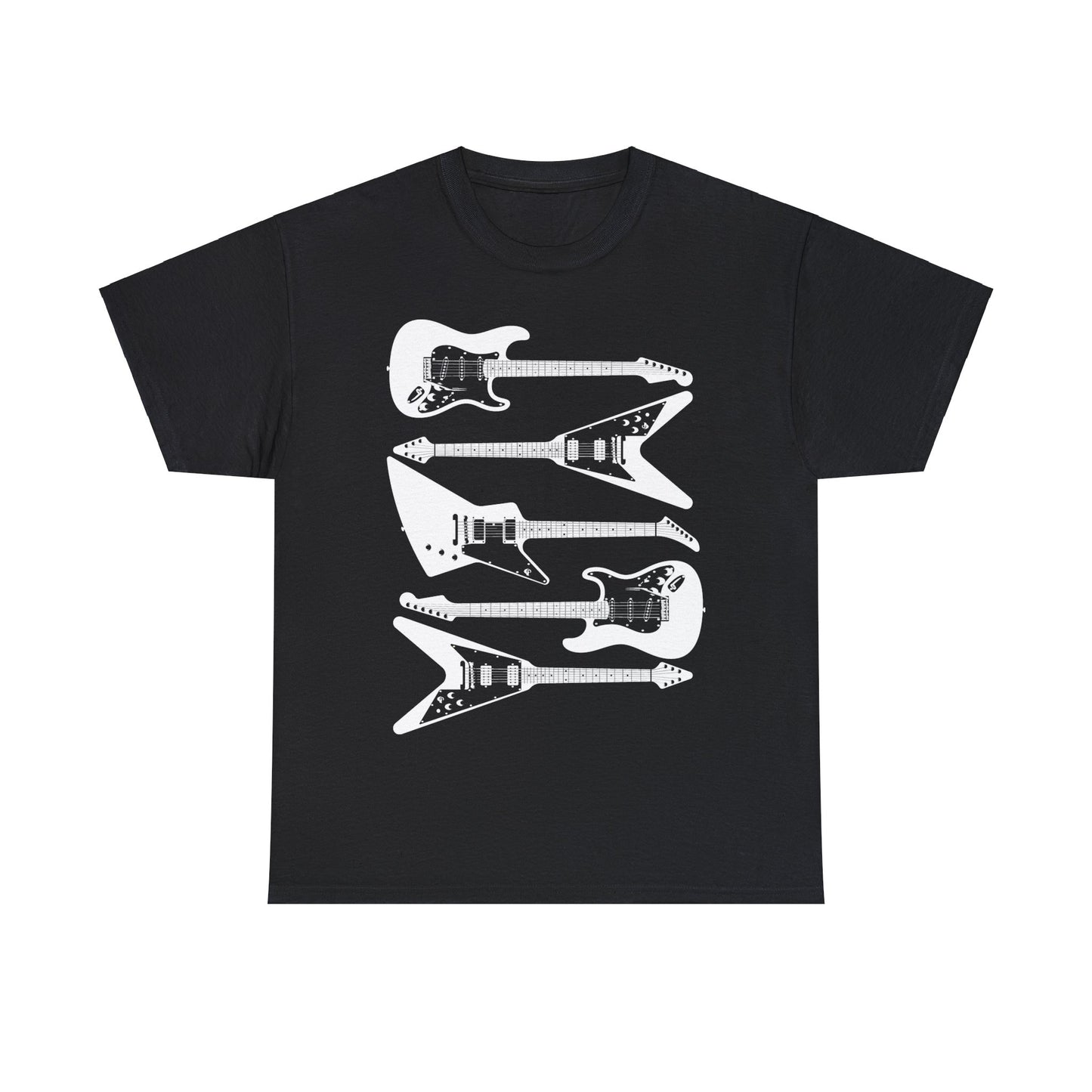 Five Guitars - Heavy Cotton Tee