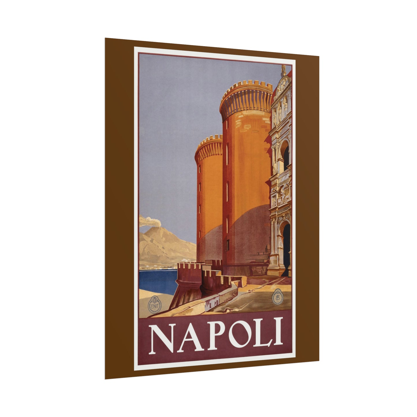 Vintage Travel Poster - Napoli - Rolled Poster