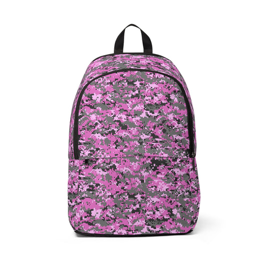 Pink and Gray Camo - Fabric Backpack