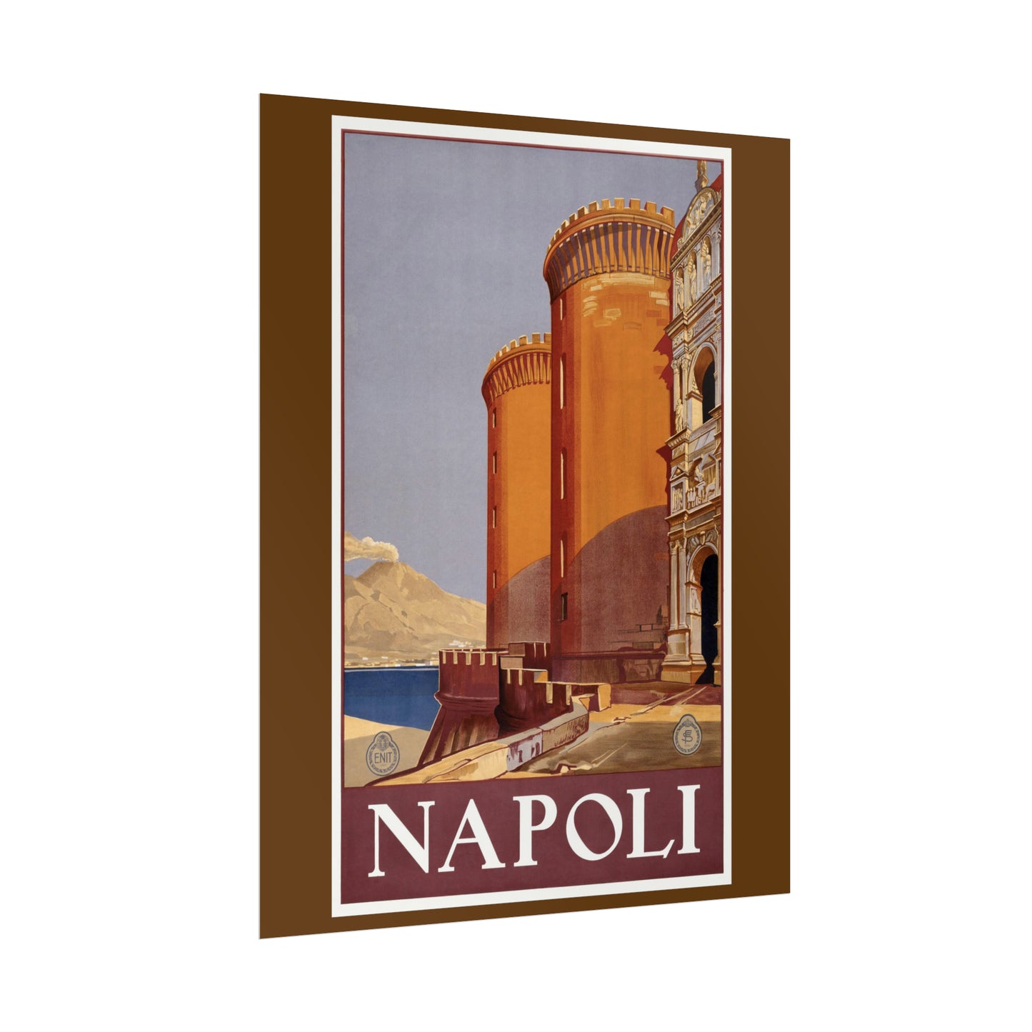 Vintage Travel Poster - Napoli - Rolled Poster