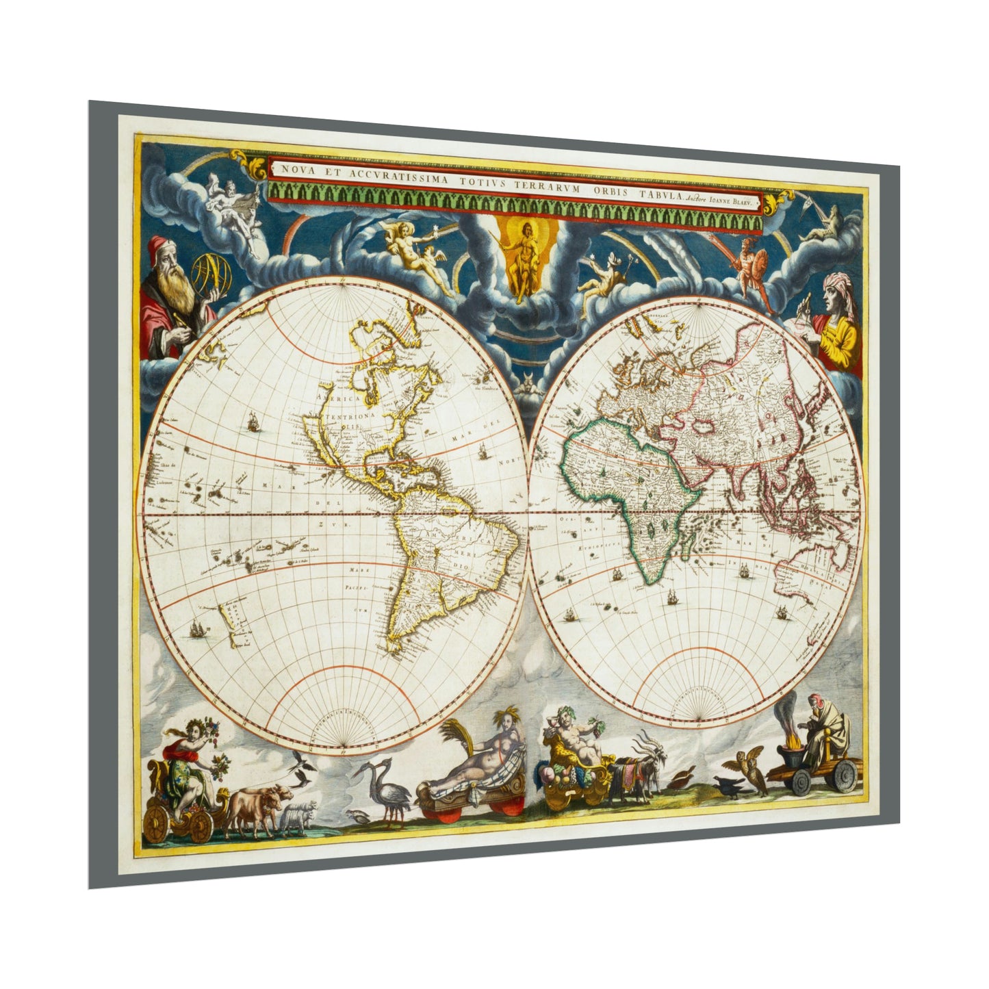 Vintage World Map 4 - Rolled Poster