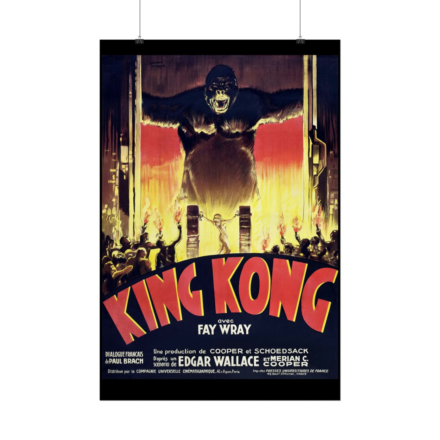 Vintage Movie Poster - King Kong - Rolled Poster