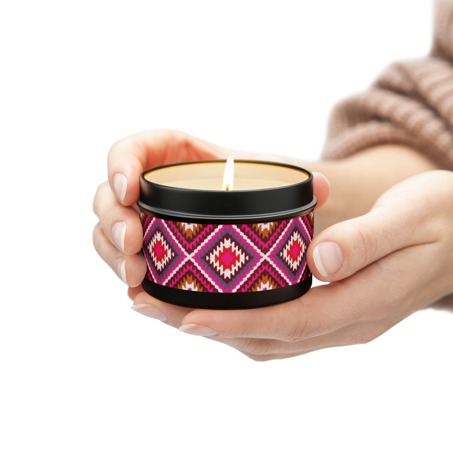 Navajo Pattern- Scented Tin Candles