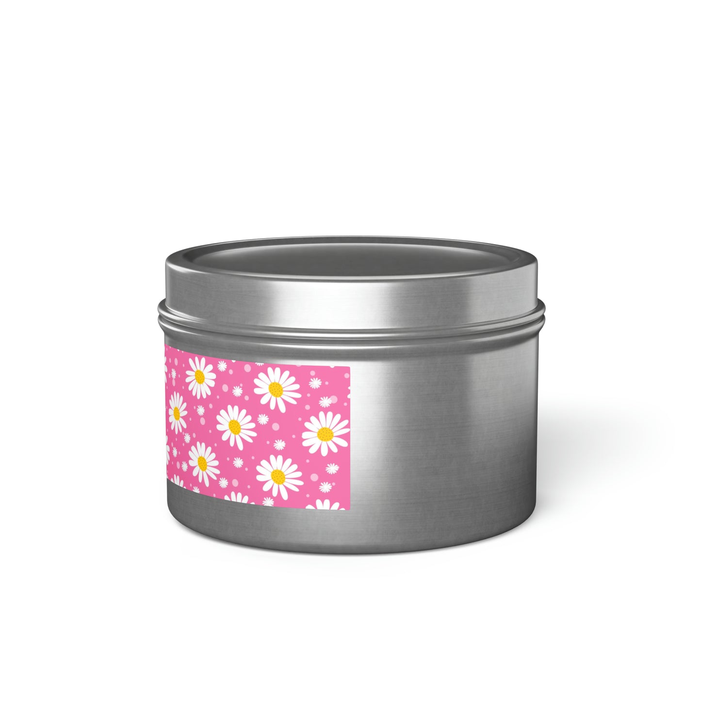 Daisies Pink - Scented Tin Candles