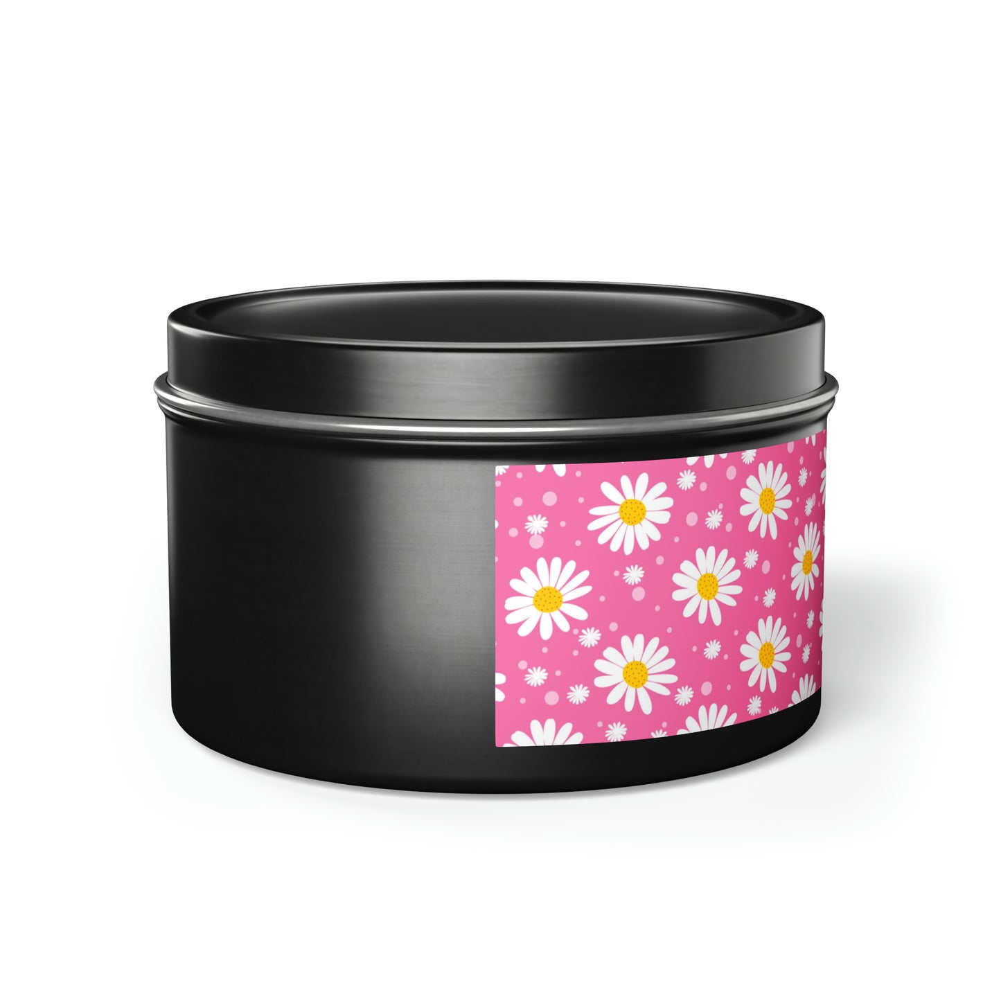 Daisies Pink - Scented Tin Candles