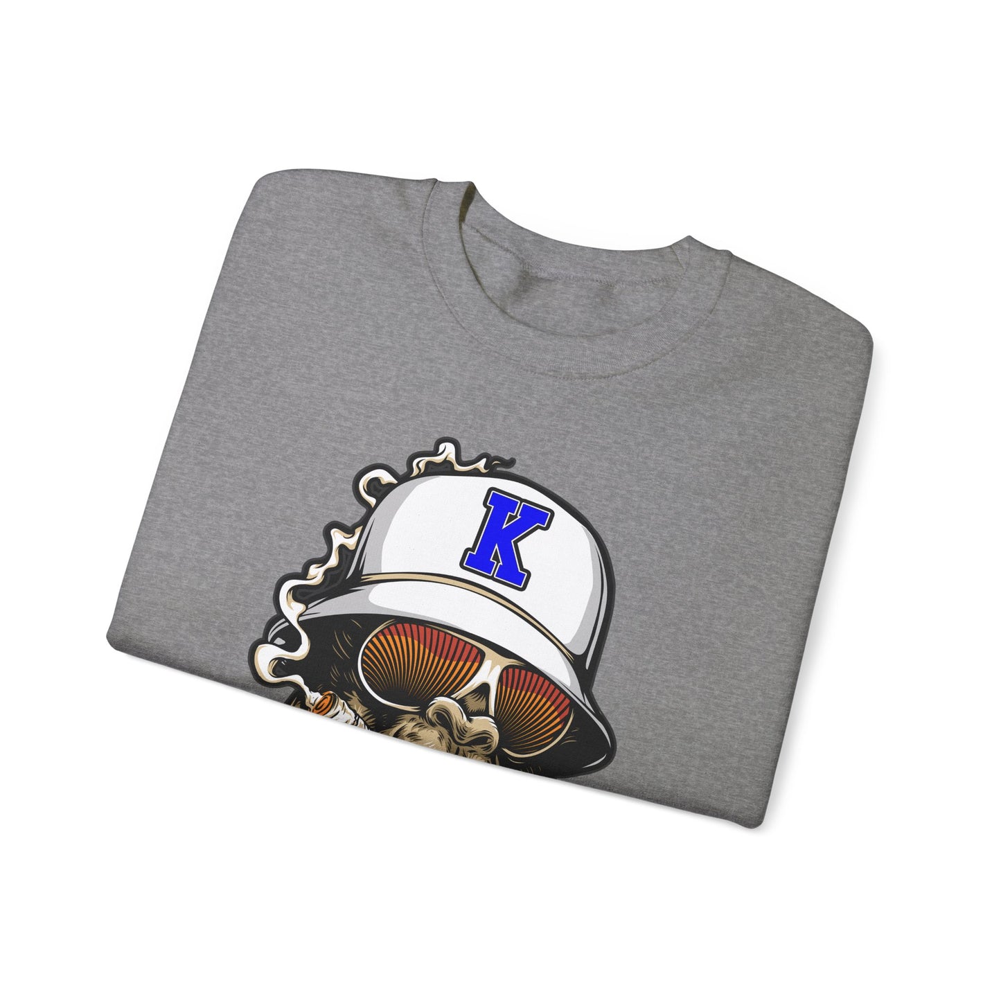 Gorilla Smoking (K) - Heavy Blend™ Crewneck Sweatshirt