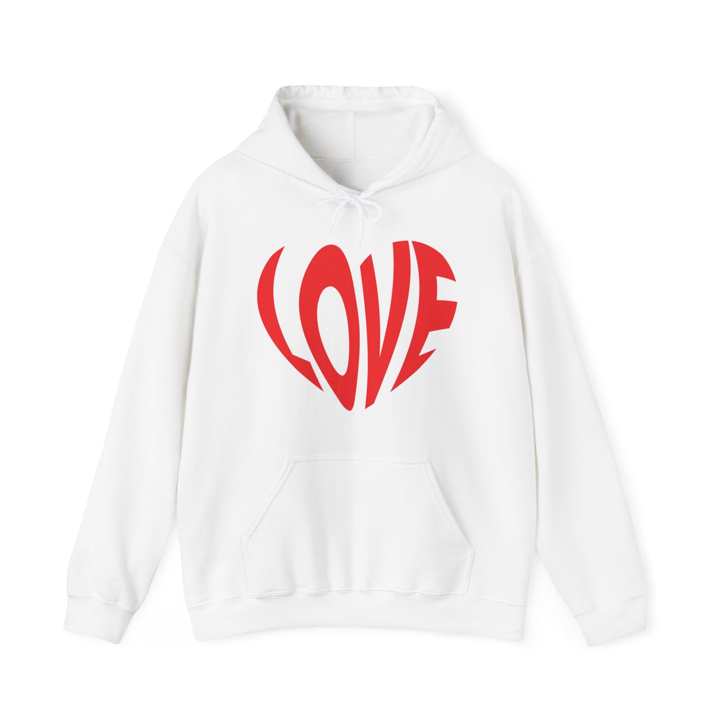 Love Heart - Heavy Blend™ Hooded Sweatshirt