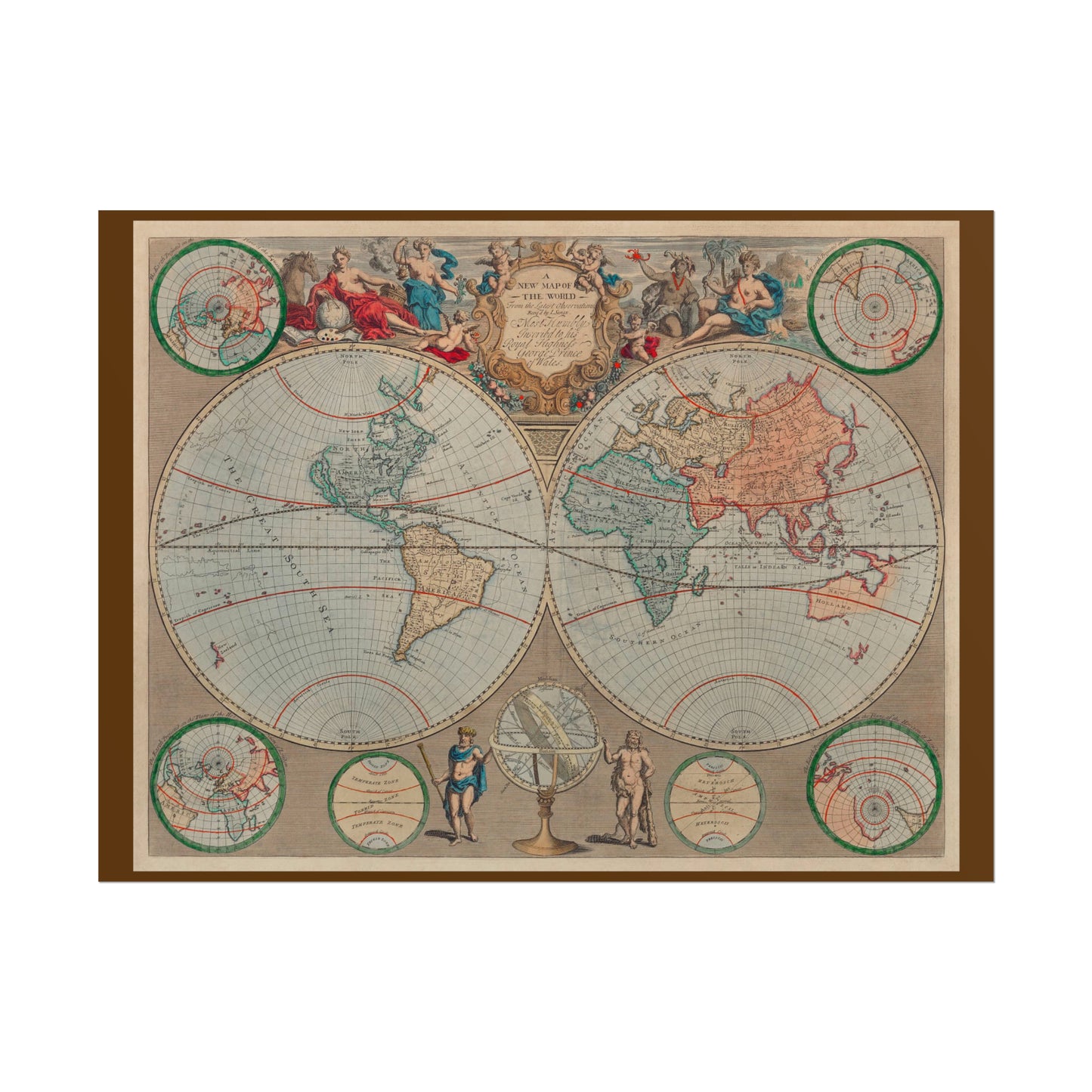 Vintage World Map 1 - Rolled Poster