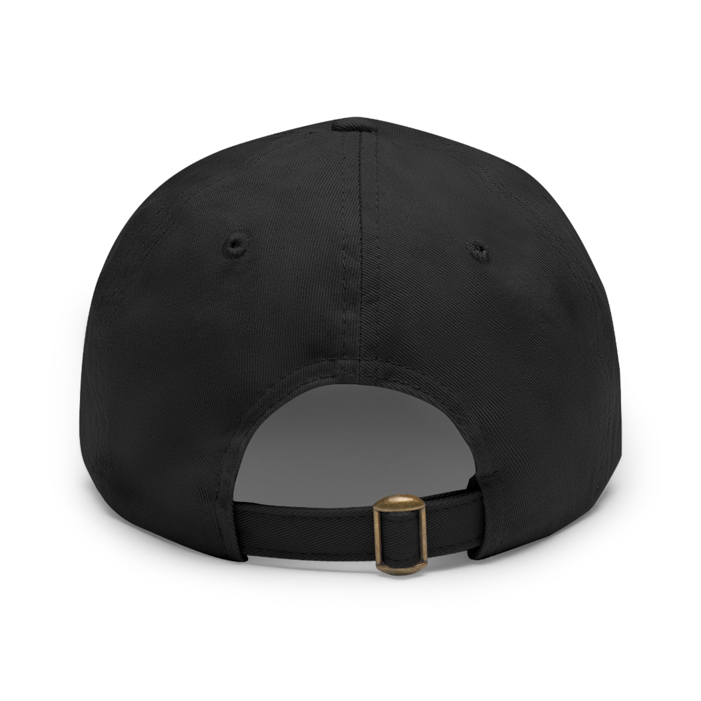 Black Sportbike - Hat with Rectangle Leather Patch