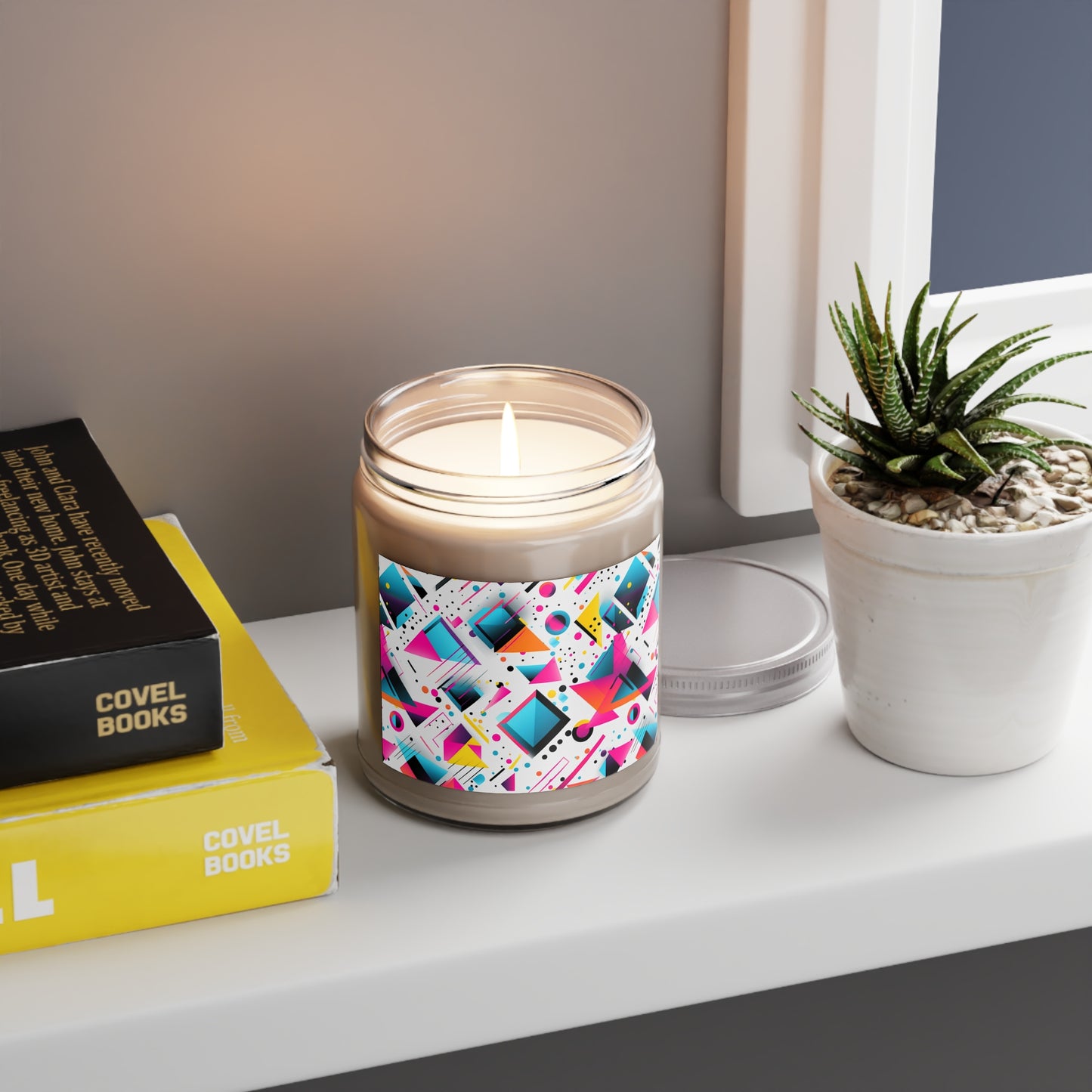 Colorful Geometric Shapes - Scented Candles, 9oz