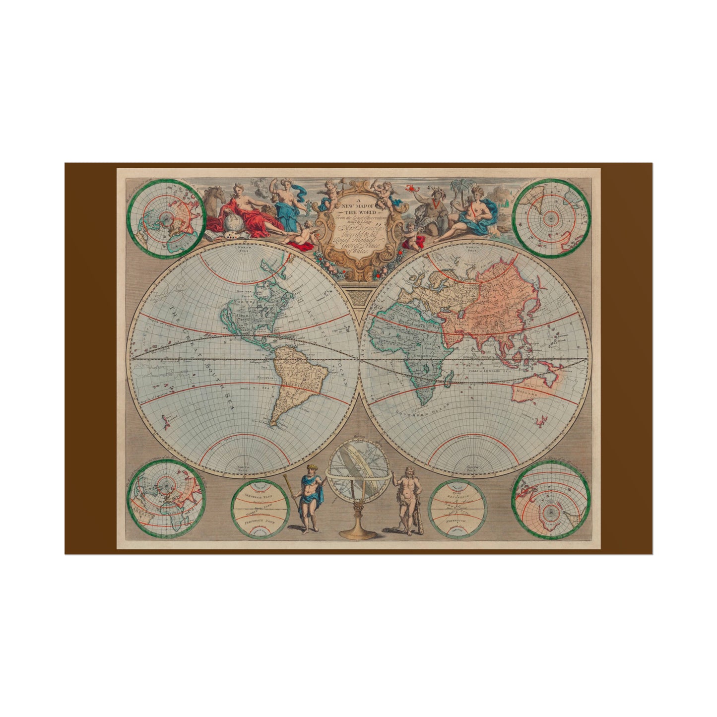 Vintage World Map 1 - Rolled Poster