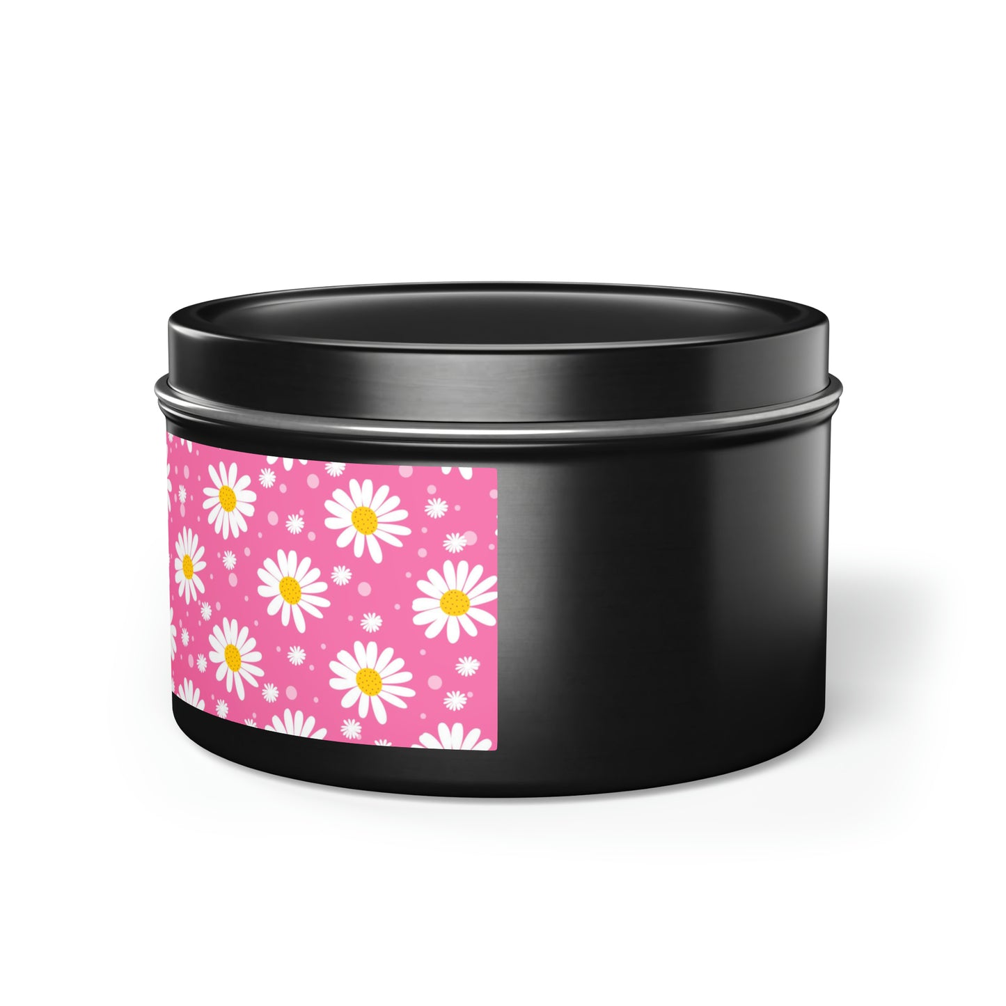 Daisies Pink - Scented Tin Candles