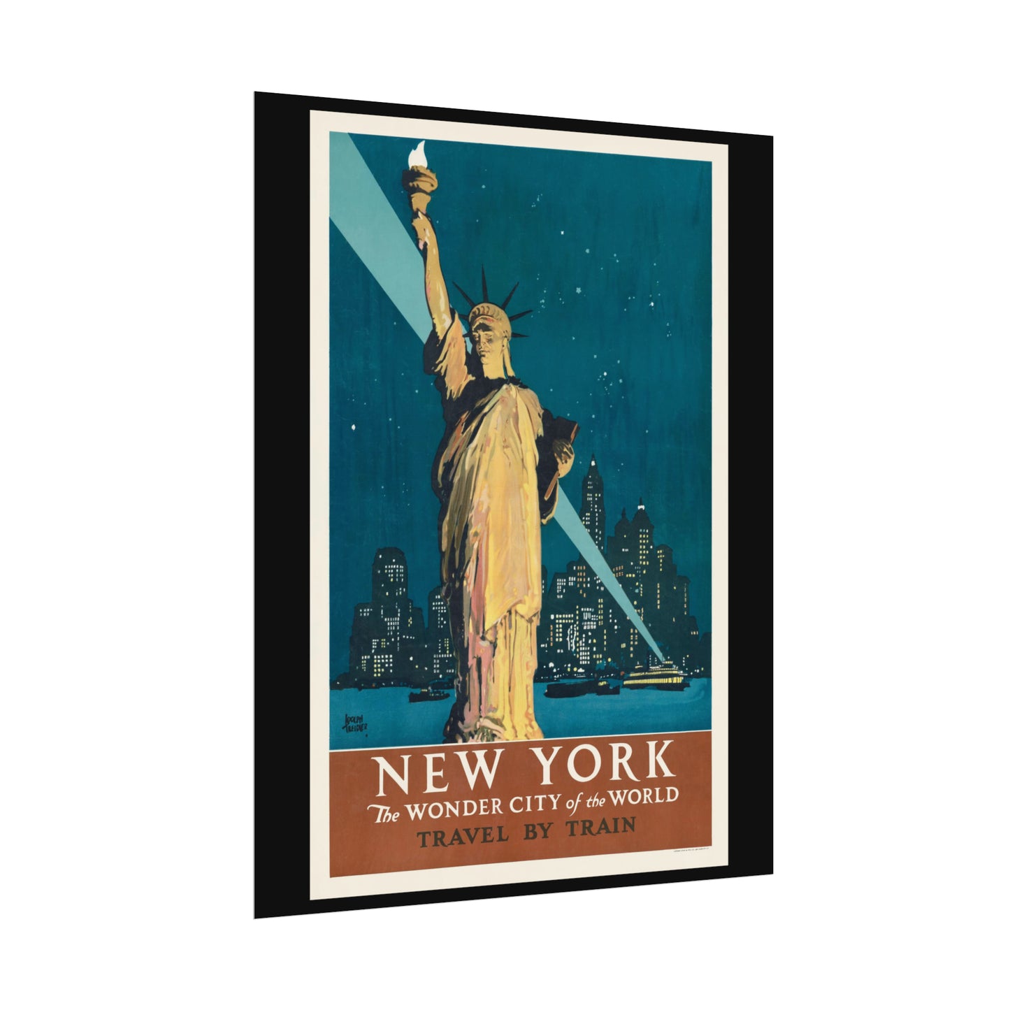 Vintage Travel Poster - New York - Rolled Poster