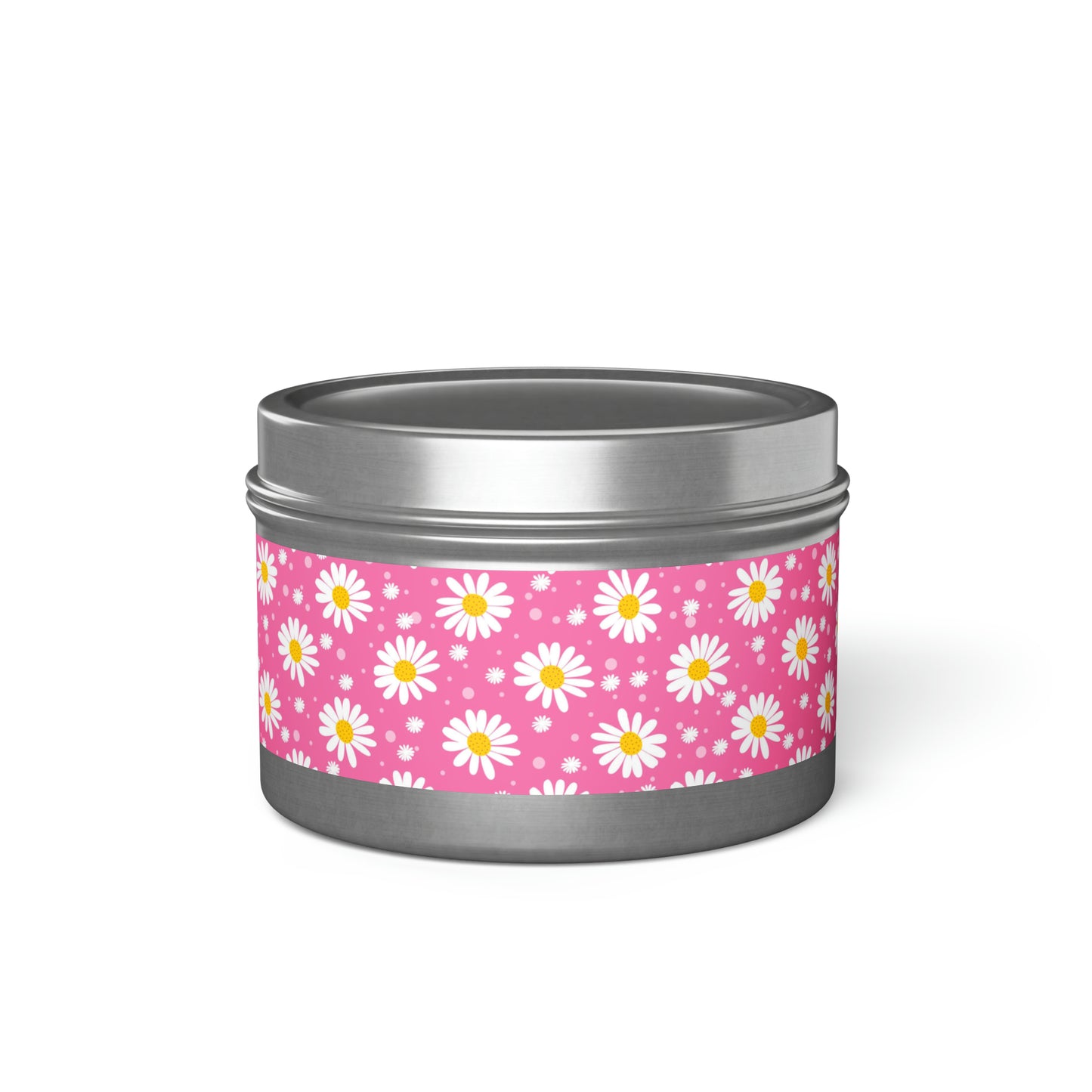 Daisies Pink - Scented Tin Candles