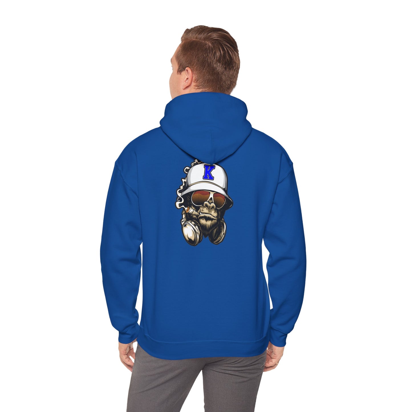 Gorilla Smoking (K) - Heavy Blend™ Hooded Sweatshirt