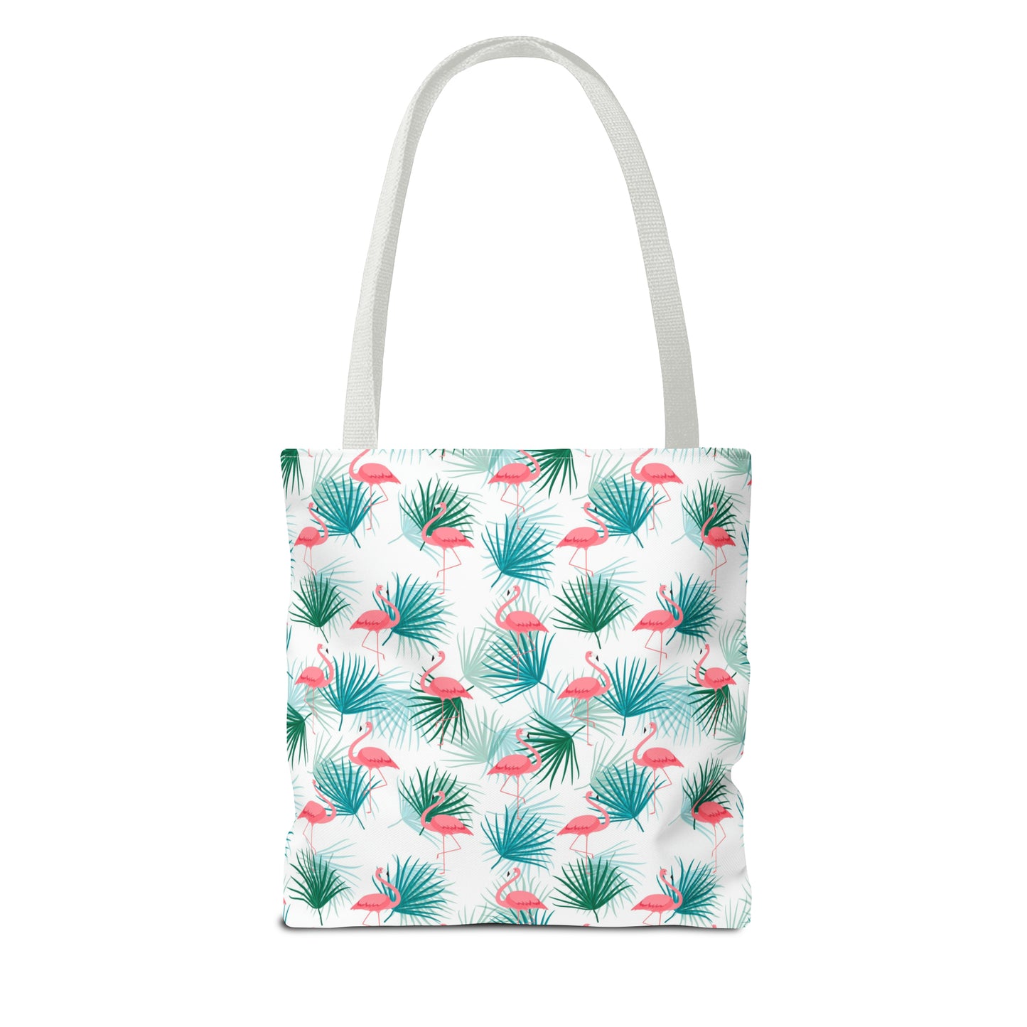 Pink Flamingos and Palms - Tote Bag