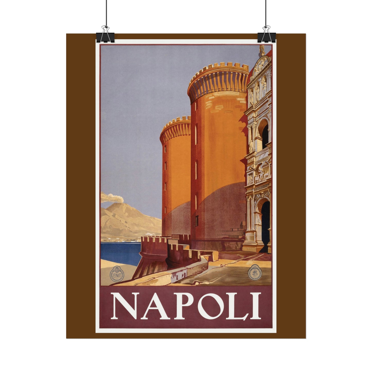 Vintage Travel Poster - Napoli - Rolled Poster