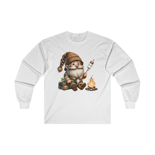 Gnome Roasting Marshmellows - Ultra Cotton Long Sleeve Tee