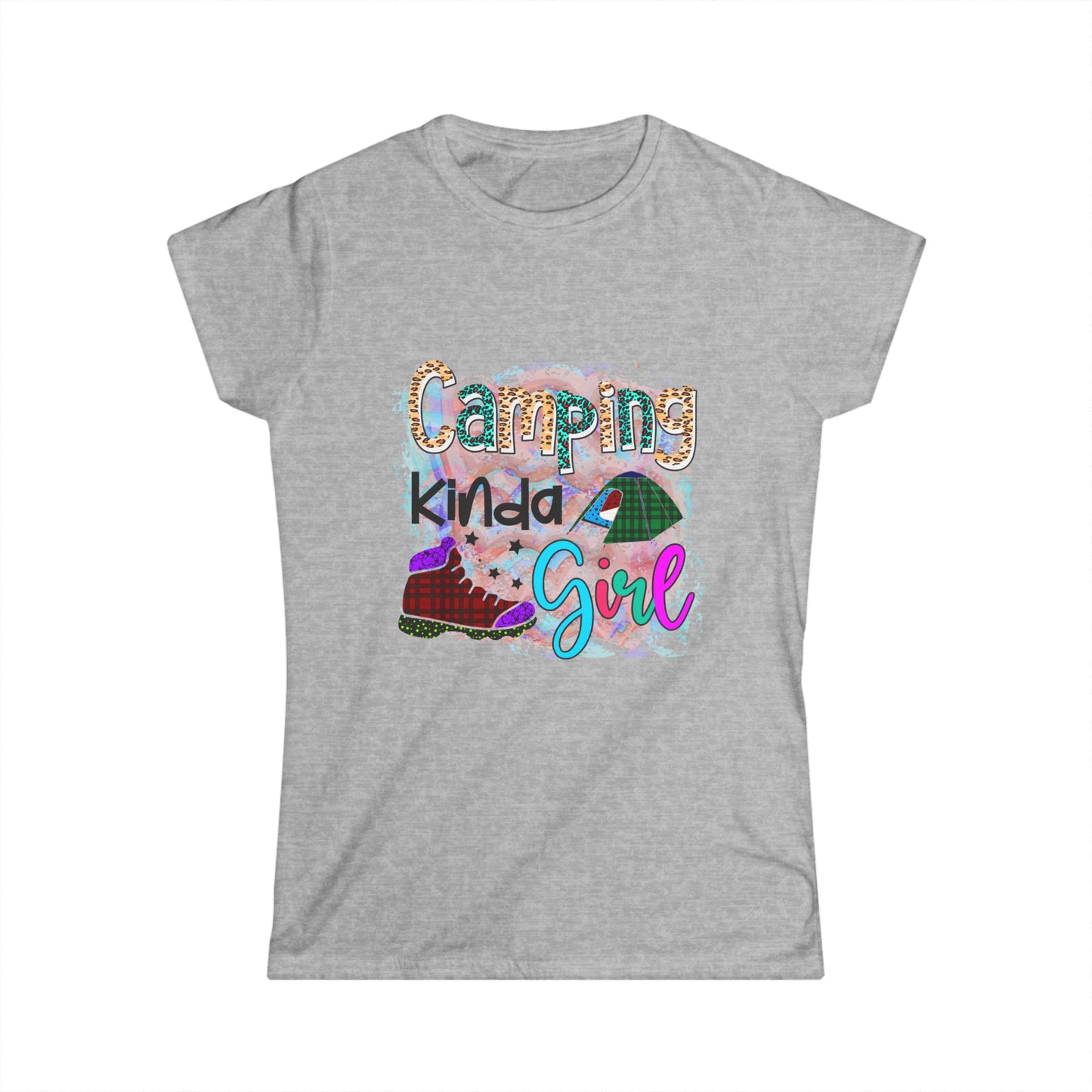 Camping Kinda Girl 2 - Junior Fit Softstyle Tee