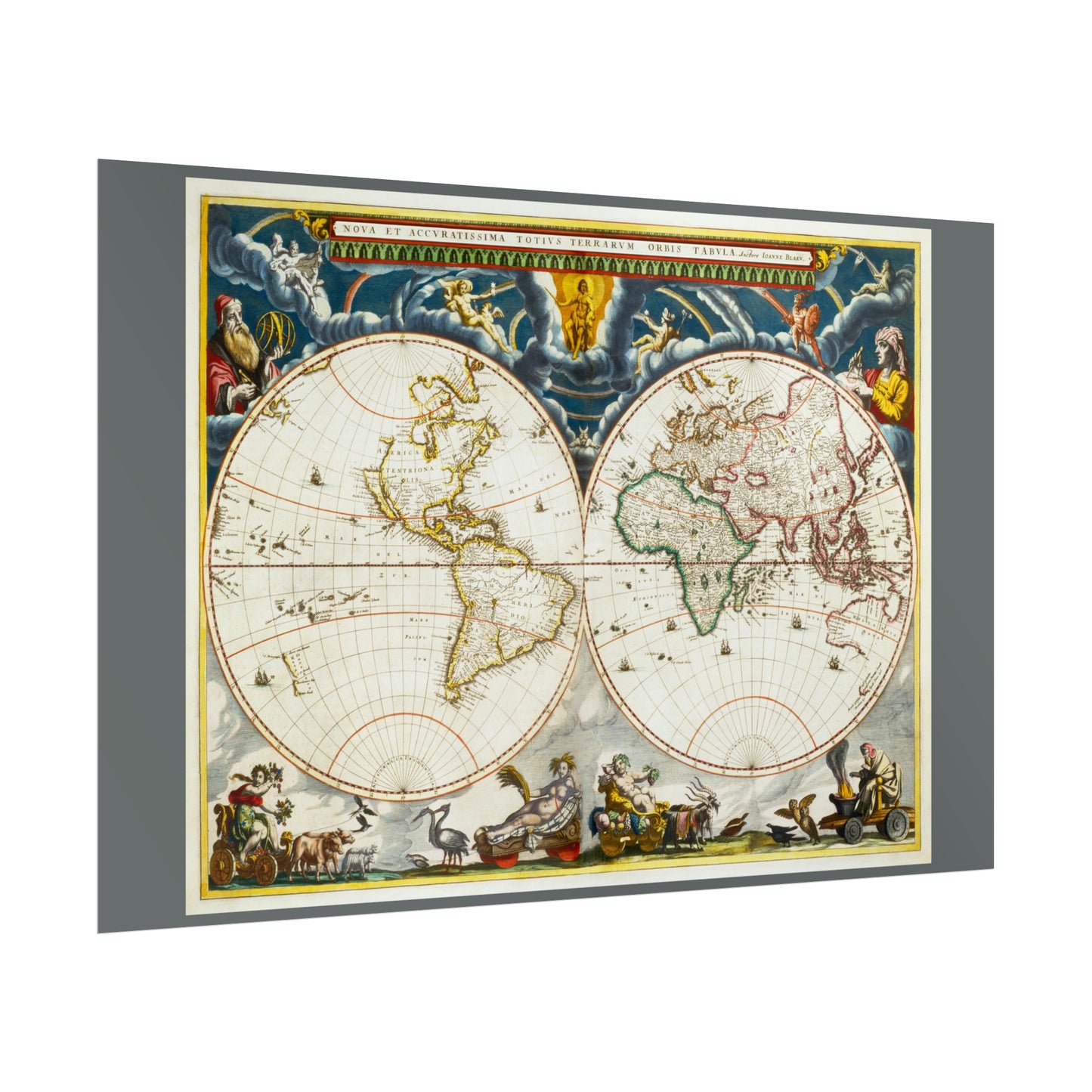 Vintage World Map 4 - Rolled Poster