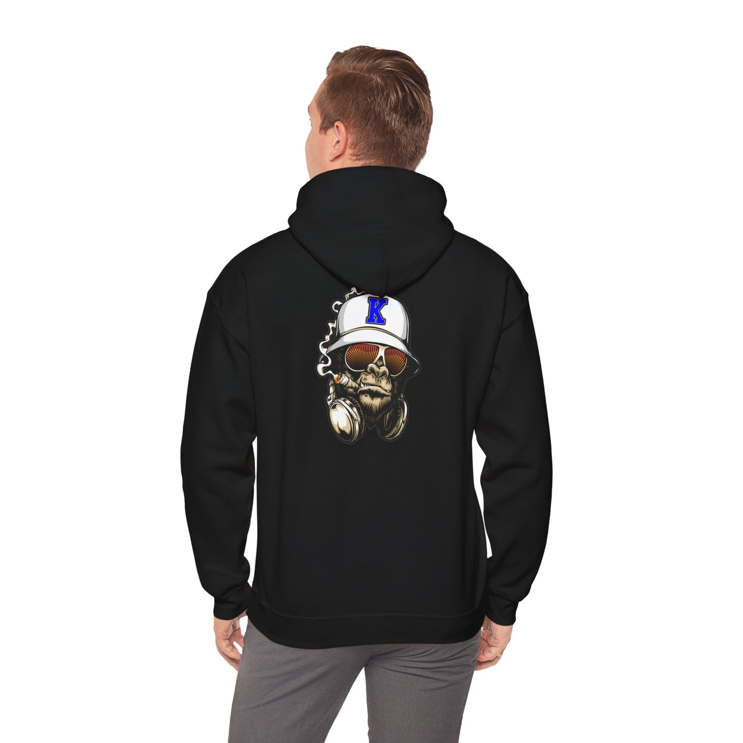 Gorilla Smoking (K) - Heavy Blend™ Hooded Sweatshirt