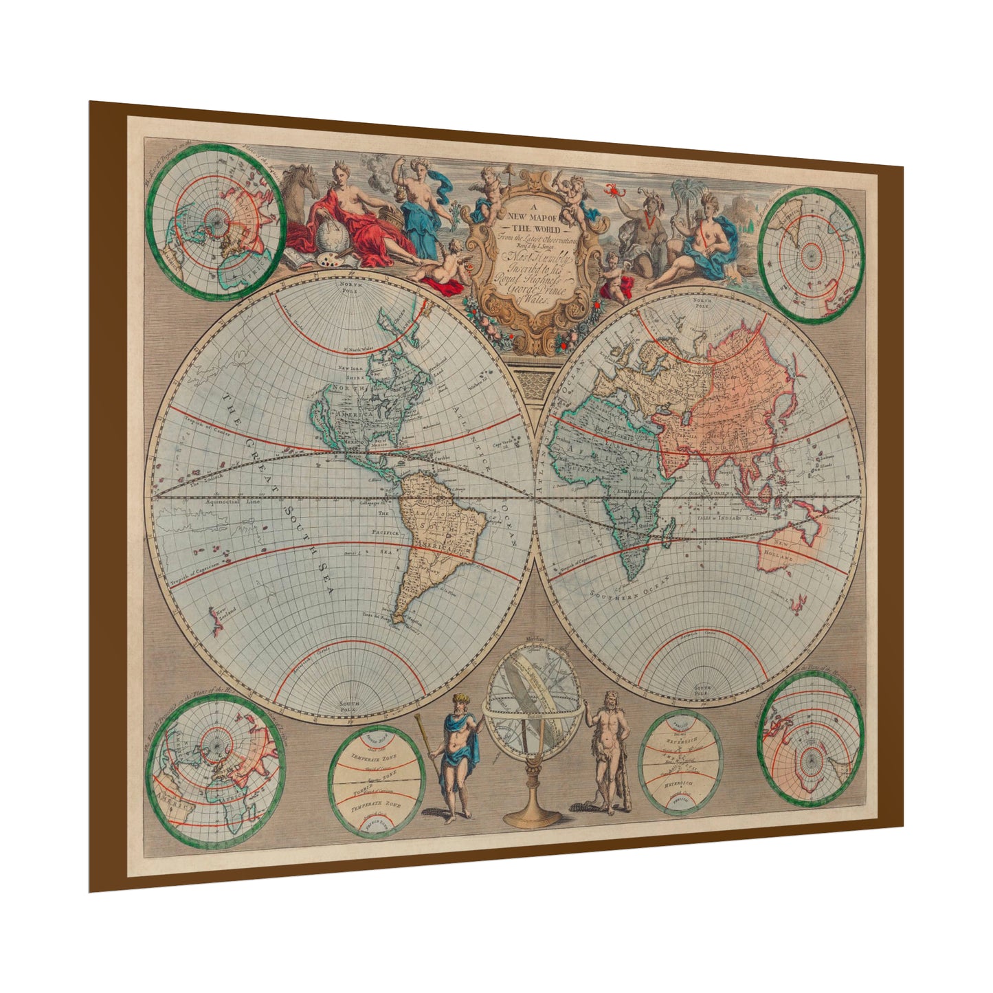 Vintage World Map 1 - Rolled Poster