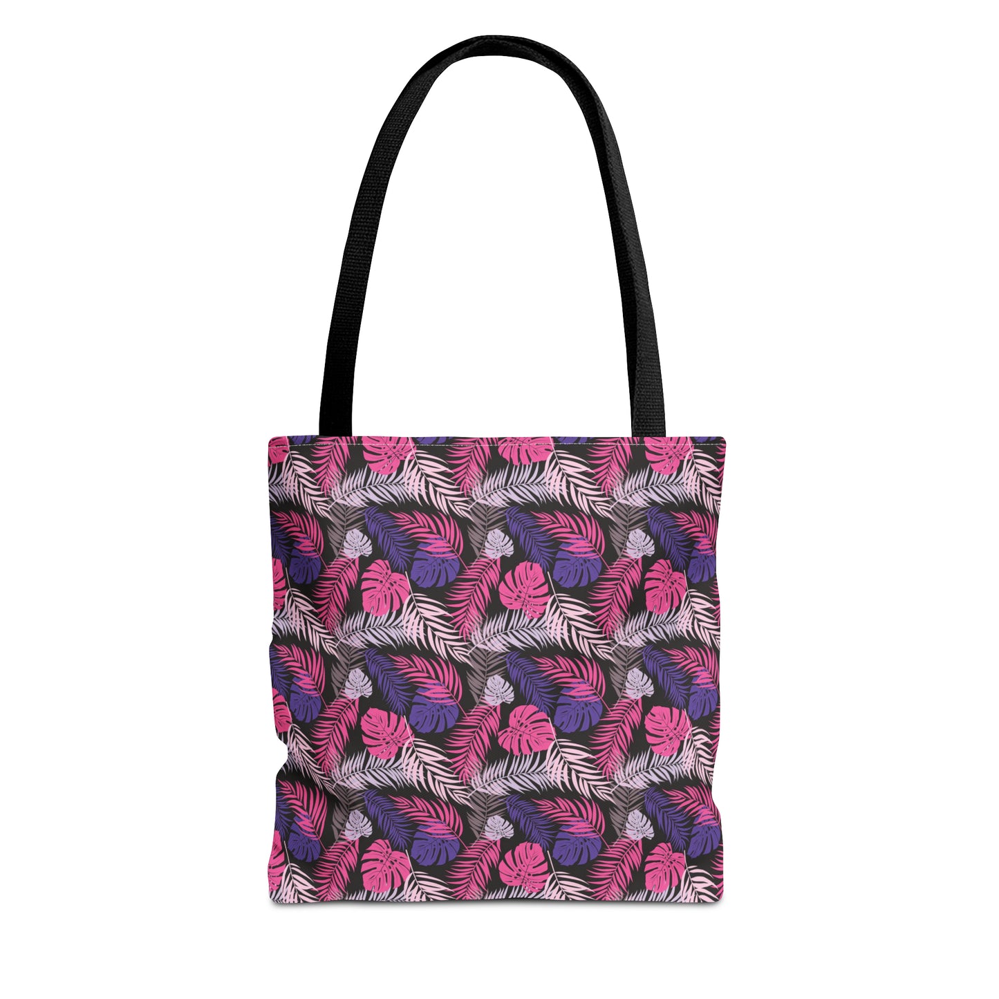 Pink and Purple Palm Leaves - Tote Bag