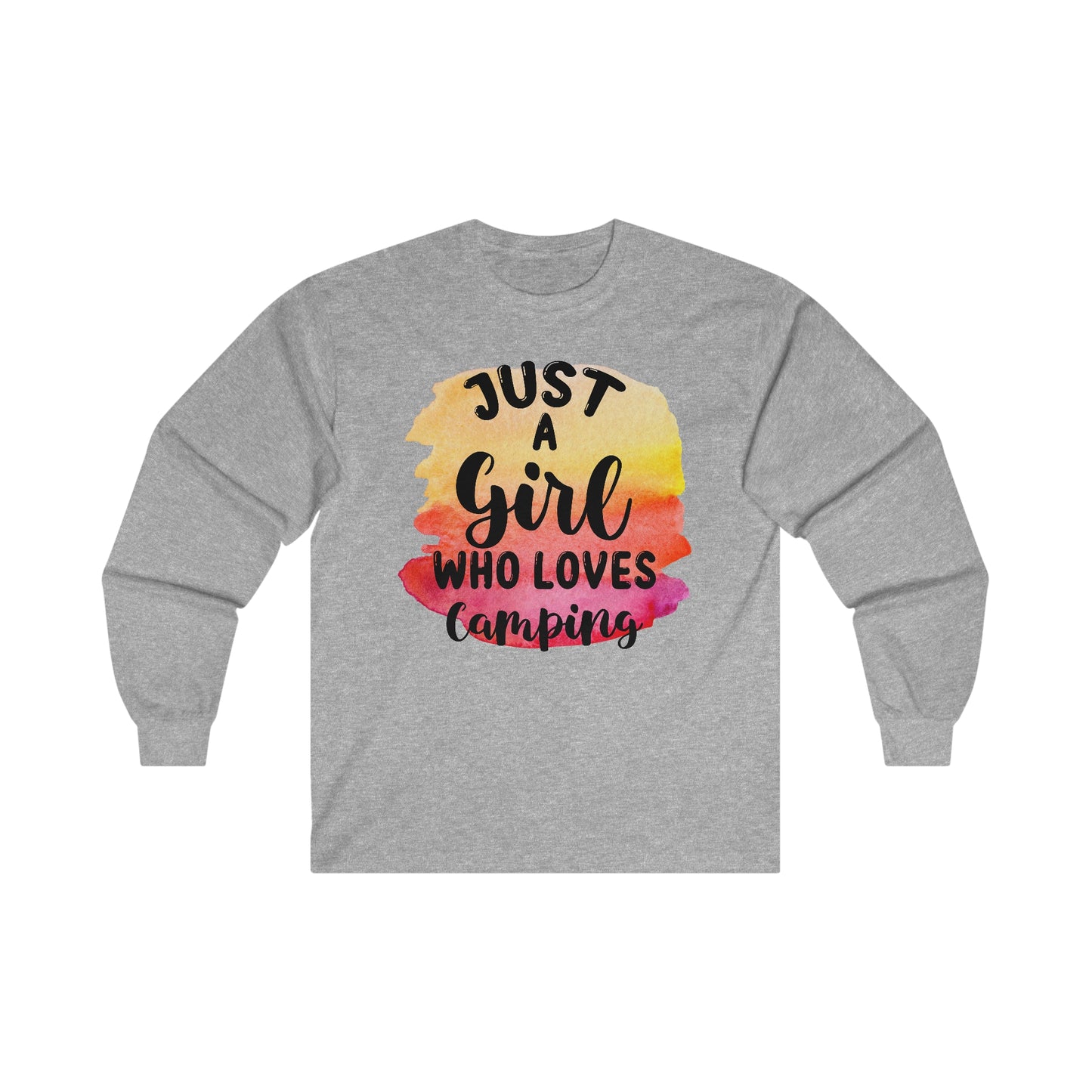 Just a Girl Who Loves Camping 1 - Ultra Cotton Long Sleeve Tee