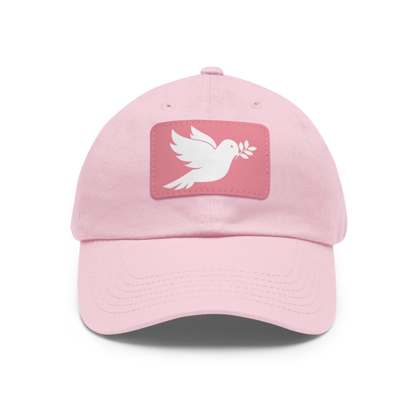 Peace Dove - Hat with Rectangle Leather Patch