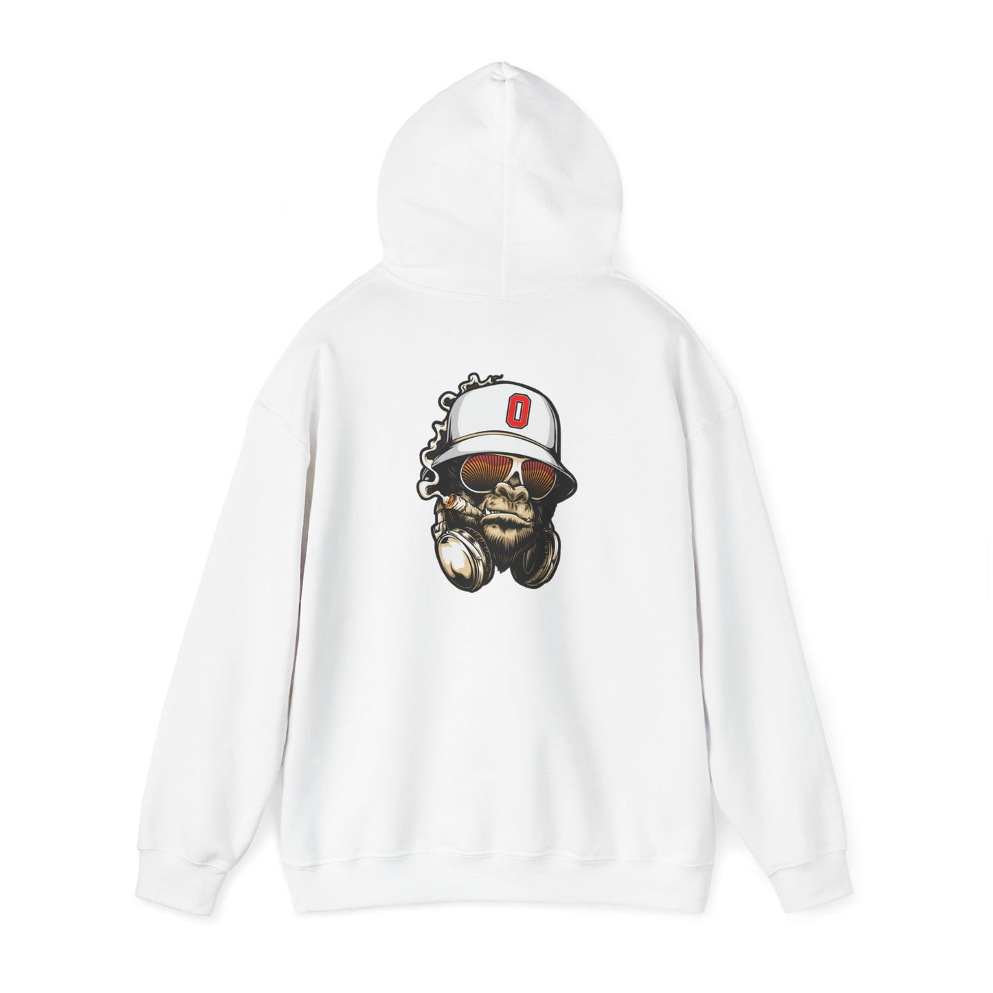 Gorilla Smoking (O) - Heavy Blend™ Hooded Sweatshirt