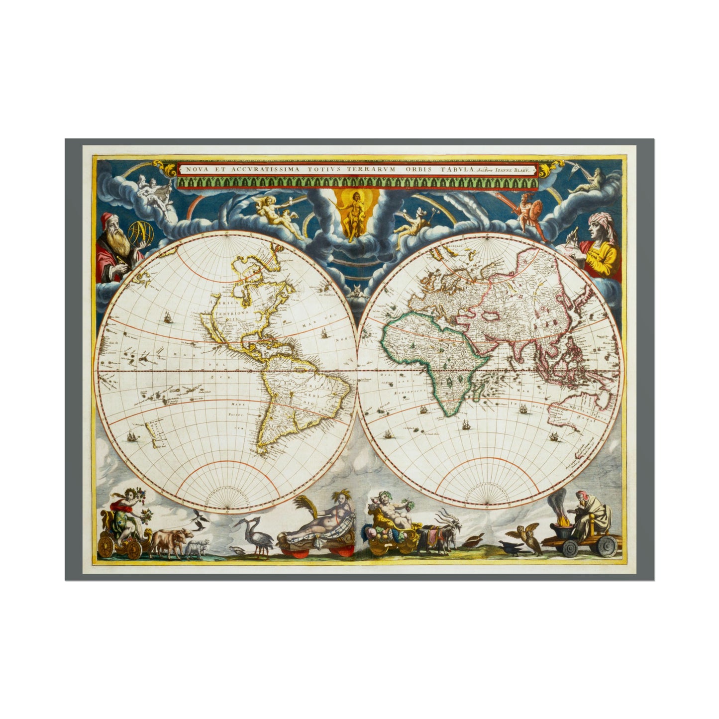 Vintage World Map 4 - Rolled Poster