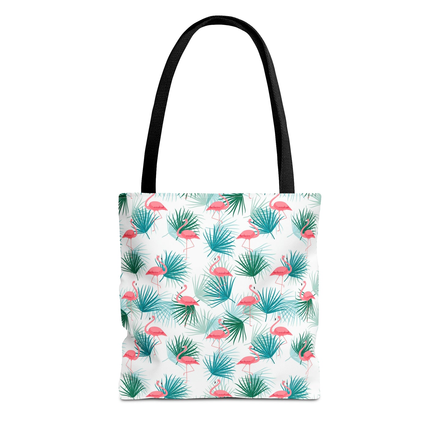 Pink Flamingos and Palms - Tote Bag