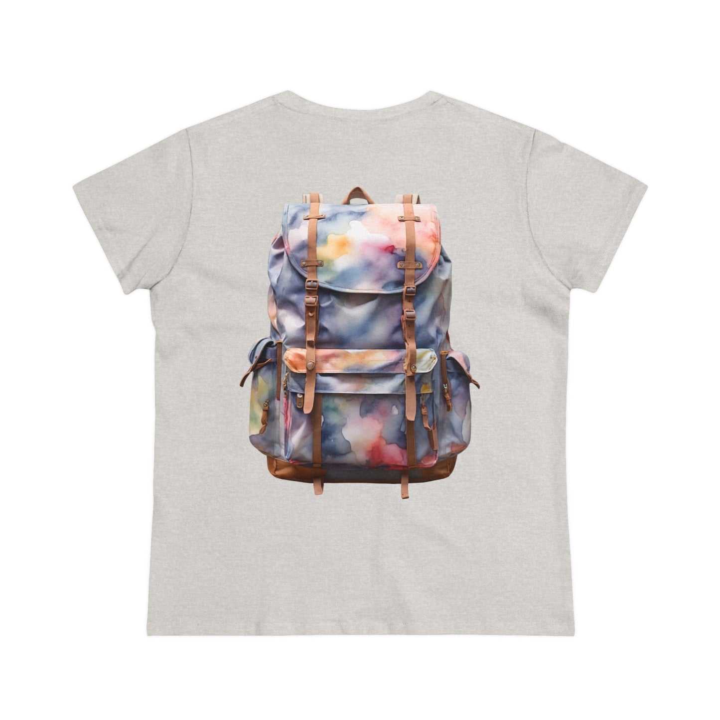 Backpack (image on back) - Women's Midweight Cotton Tee