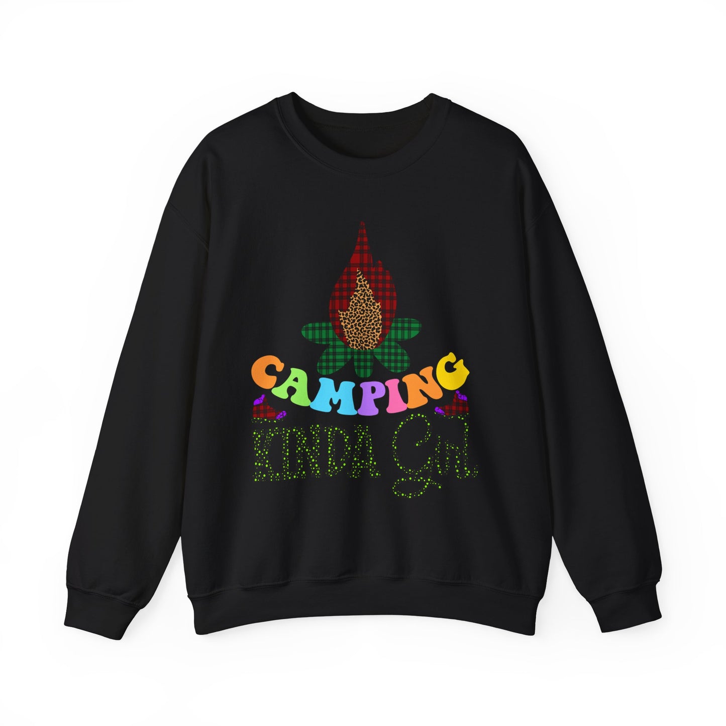 Camping Kinda Girl - Heavy Blend™ Crewneck Sweatshirt