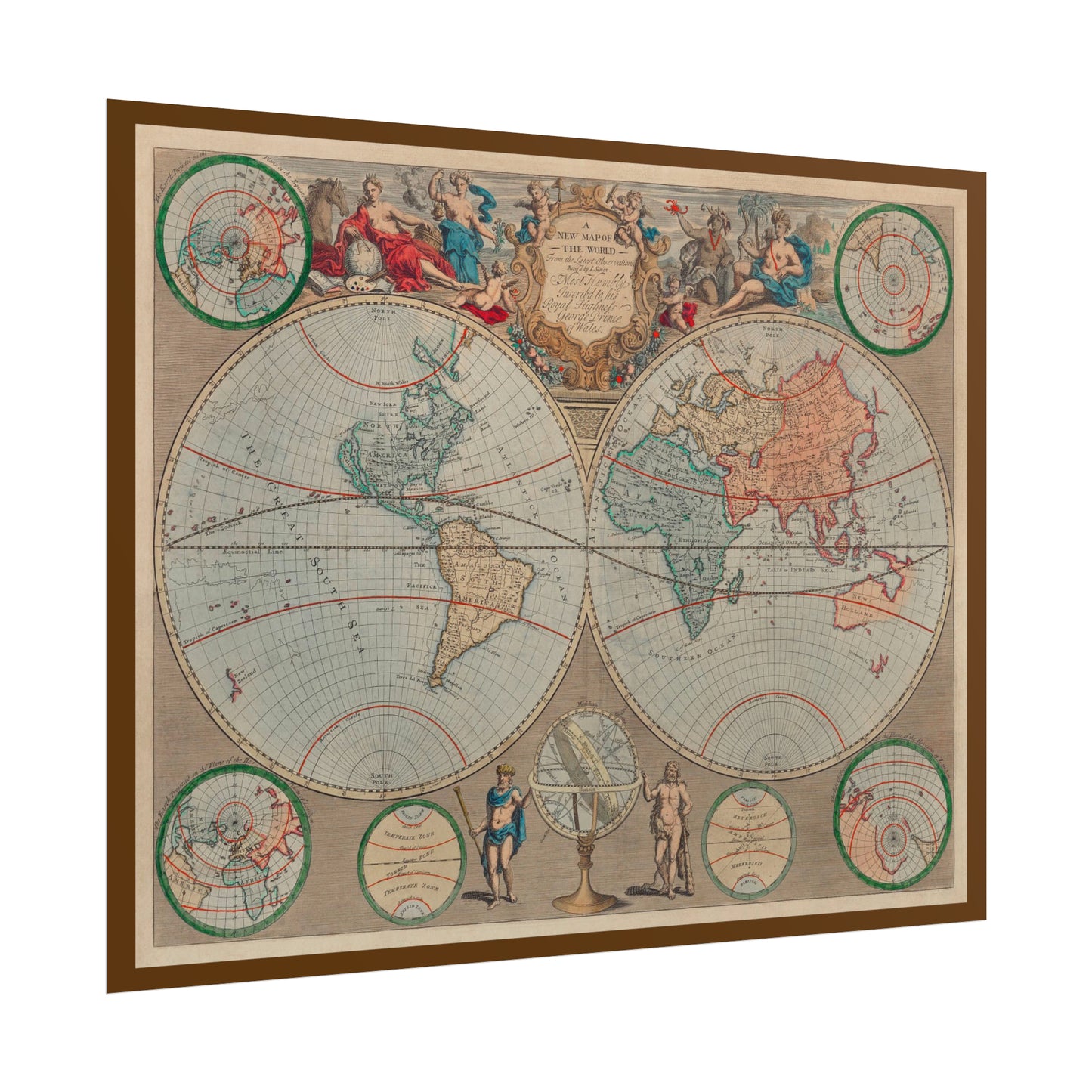 Vintage World Map 1 - Rolled Poster