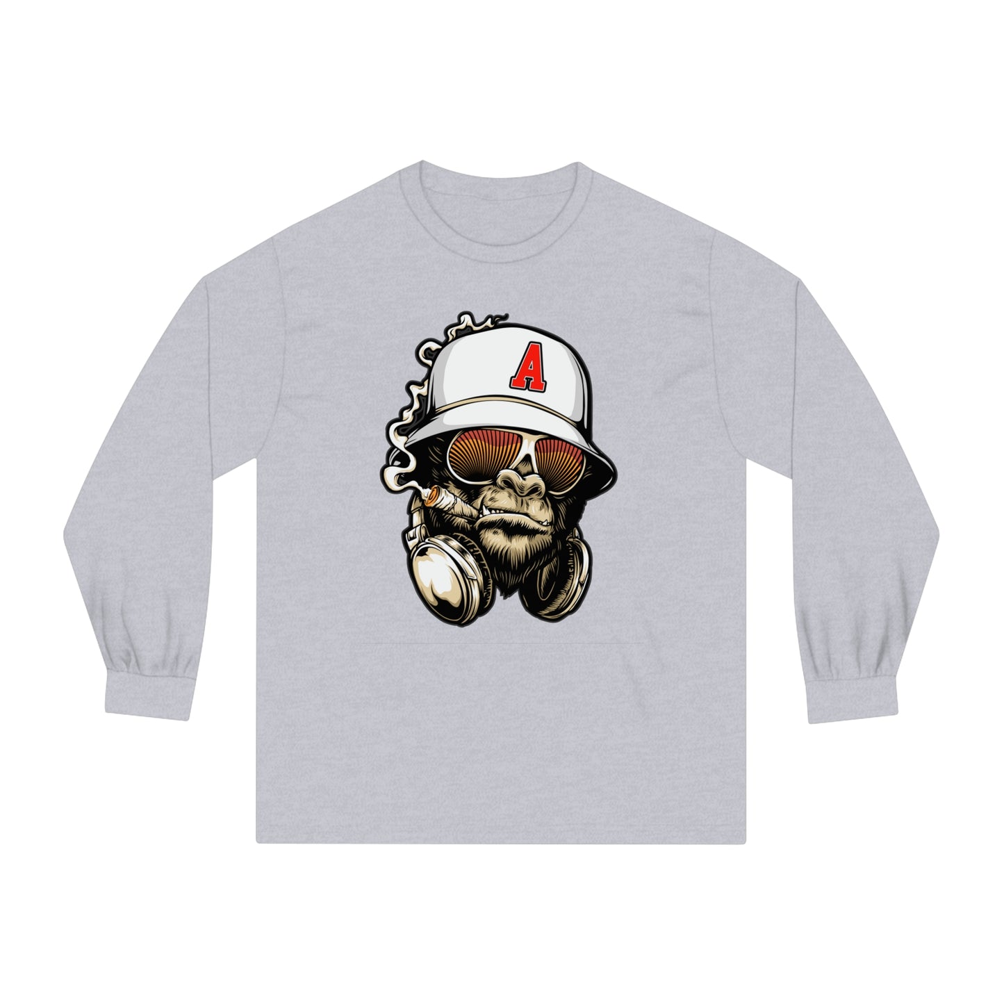 Gorilla Smoking (A) - Classic Long Sleeve T-Shirt