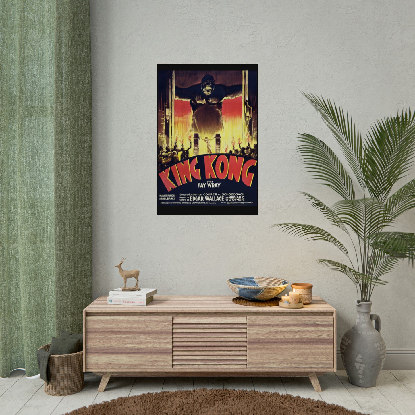 Vintage Movie Poster - King Kong - Rolled Poster