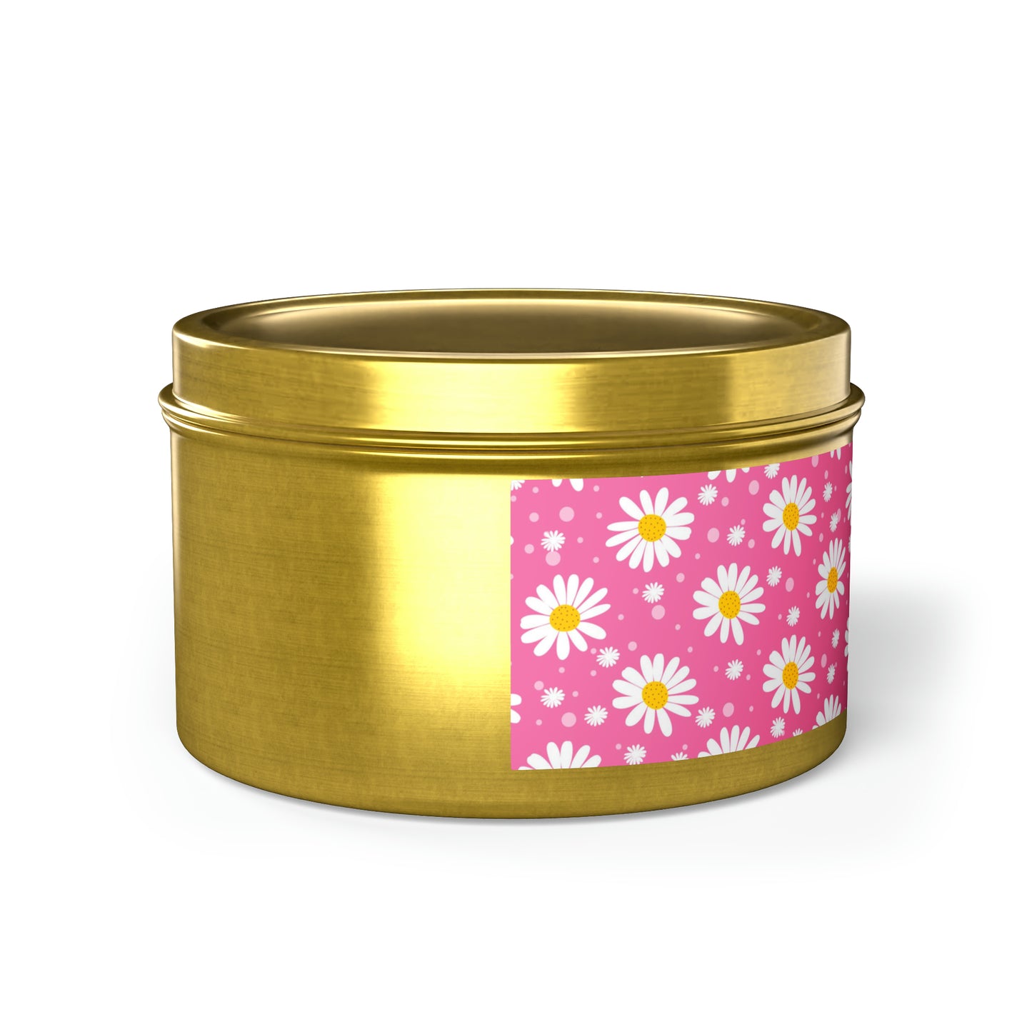 Daisies Pink - Scented Tin Candles