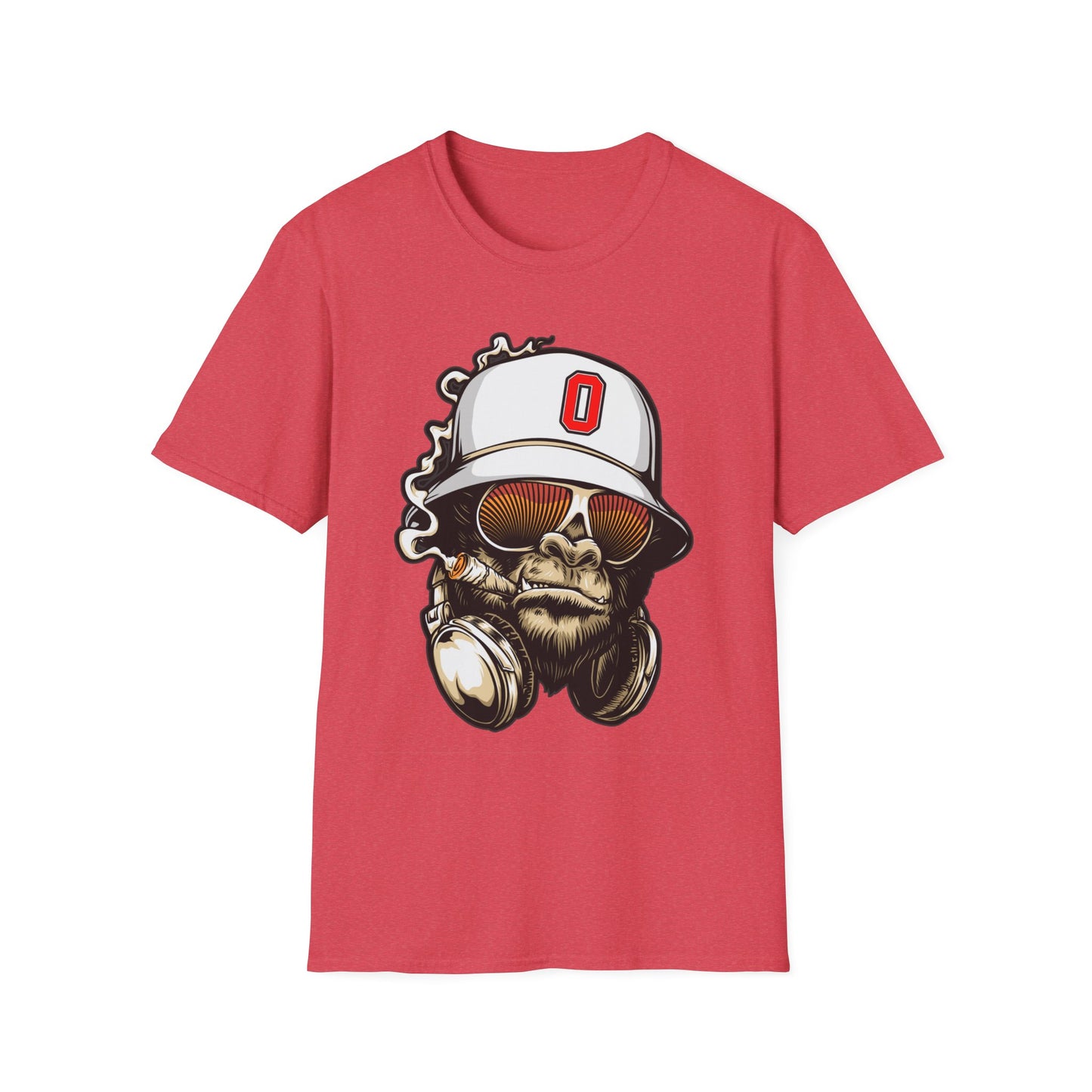 Gorilla Smoking (O) - Softstyle T-Shirt