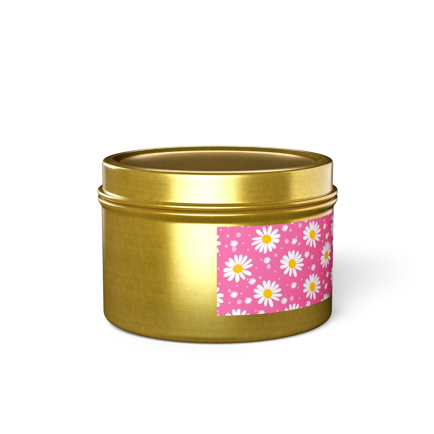 Daisies Pink - Scented Tin Candles