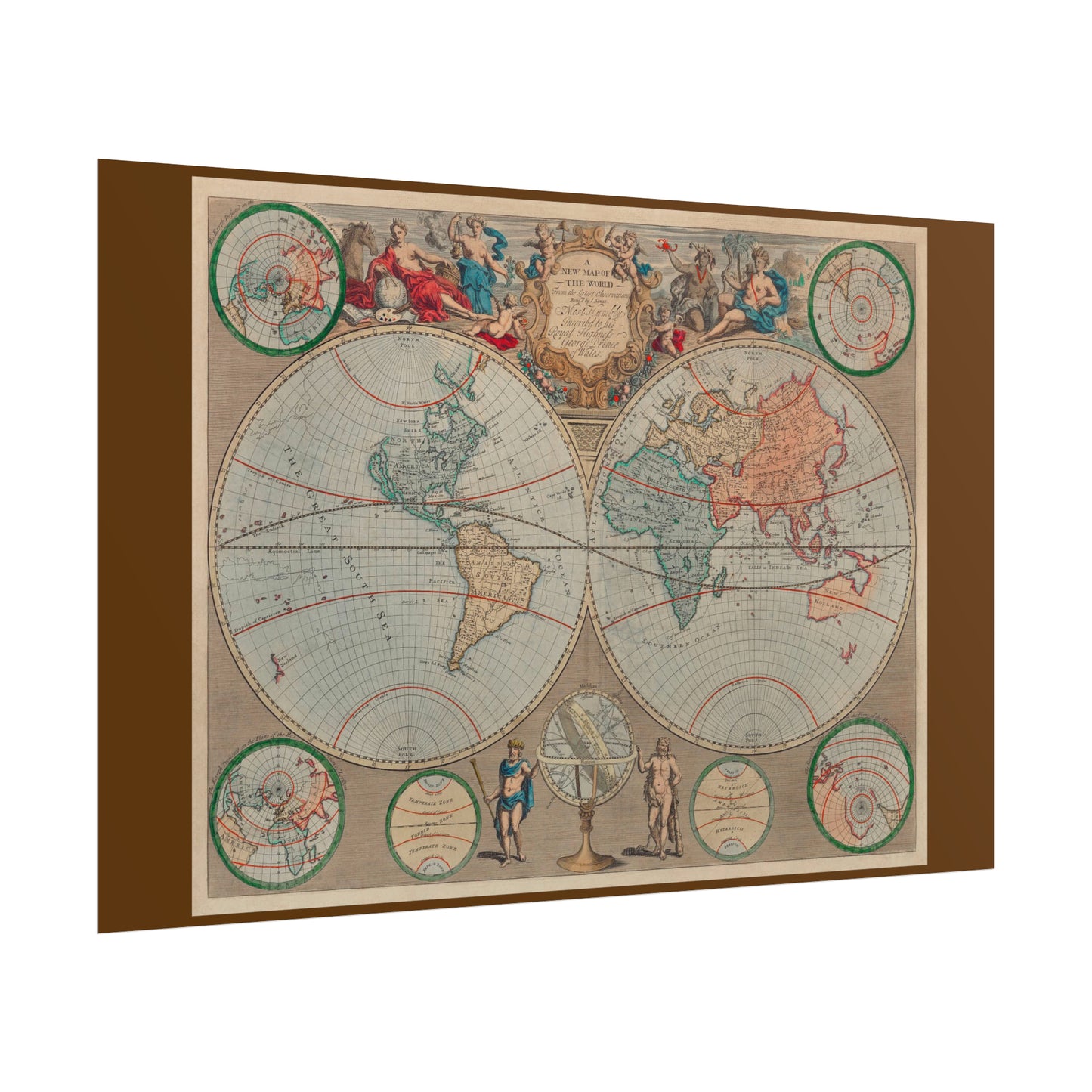 Vintage World Map 1 - Rolled Poster