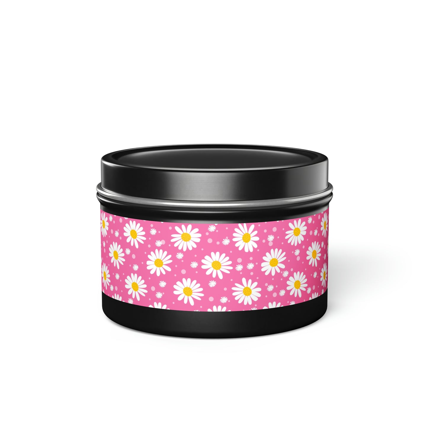 Daisies Pink - Scented Tin Candles