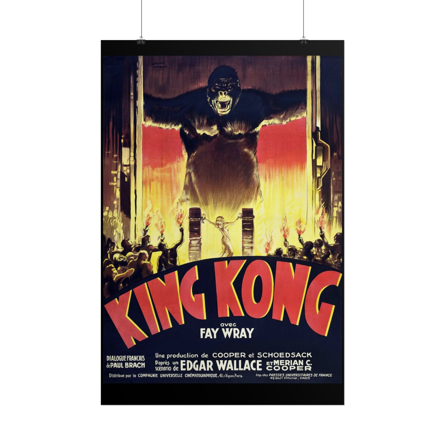 Vintage Movie Poster - King Kong - Rolled Poster