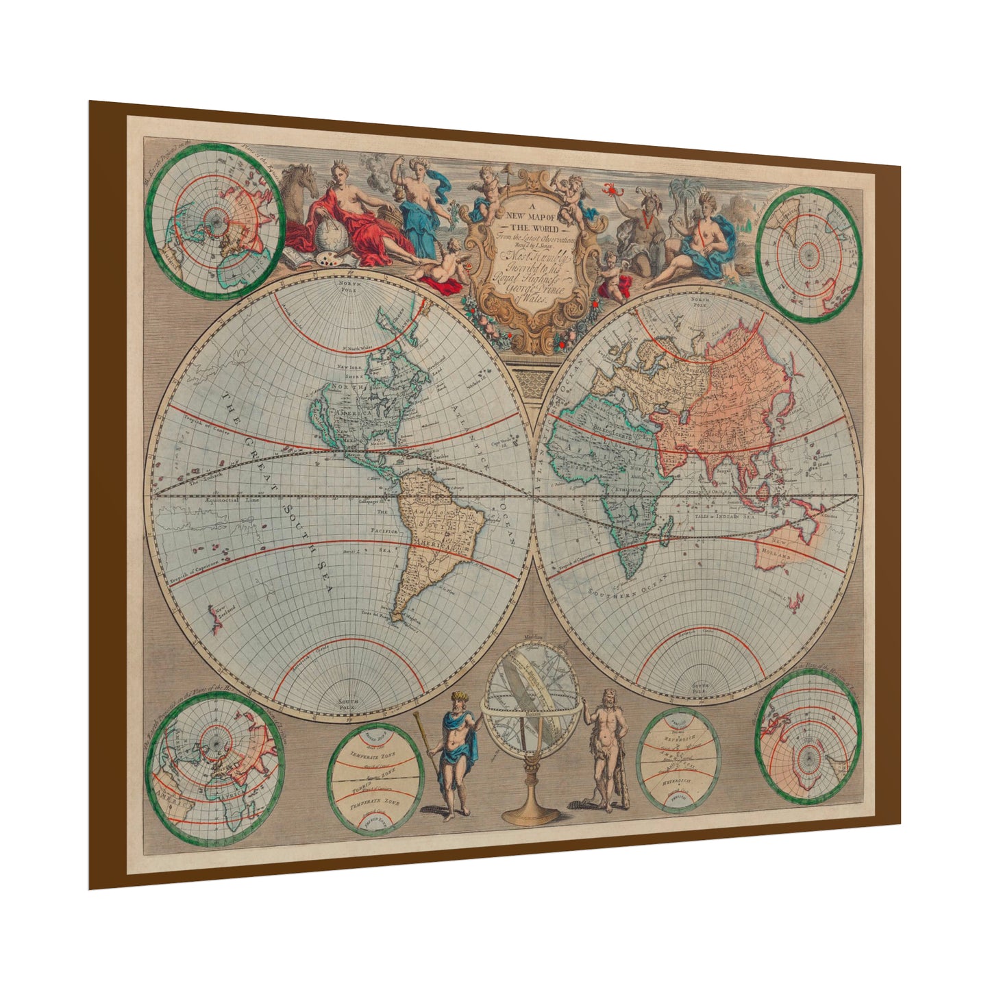 Vintage World Map 1 - Rolled Poster